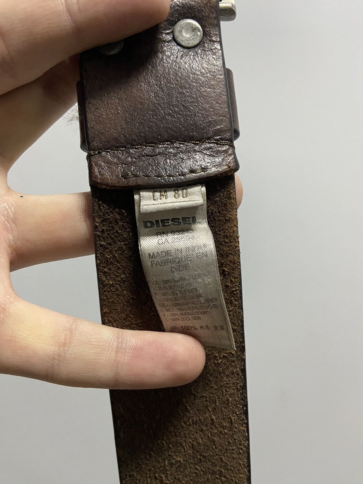 Diesel × Vintage Diesel Belt Vintage leather stars logo Size ONE SIZE - 6 Thumbnail