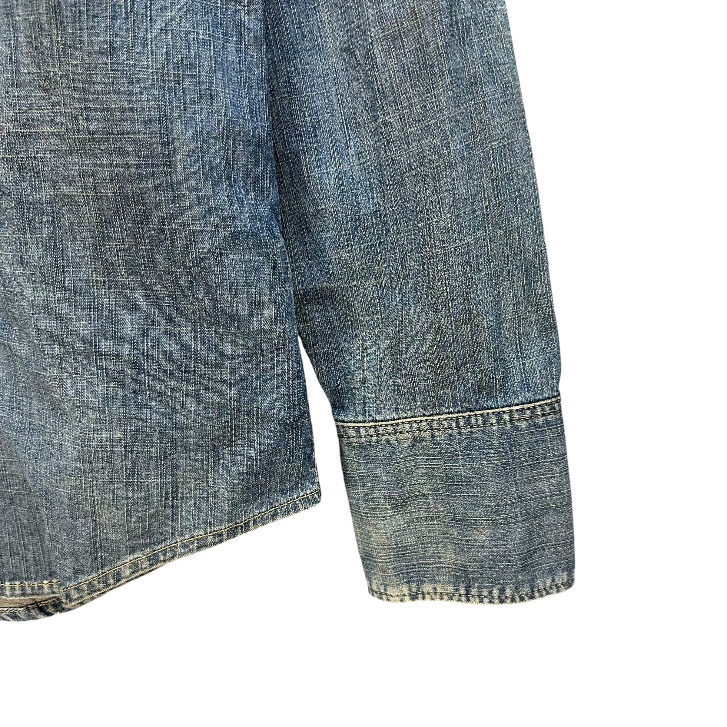 Dsquared2 DSQUARED2 Snap Button Shirt Jean Jacket #A52-1212 Size L / US 10 / IT 46 - 9 Thumbnail