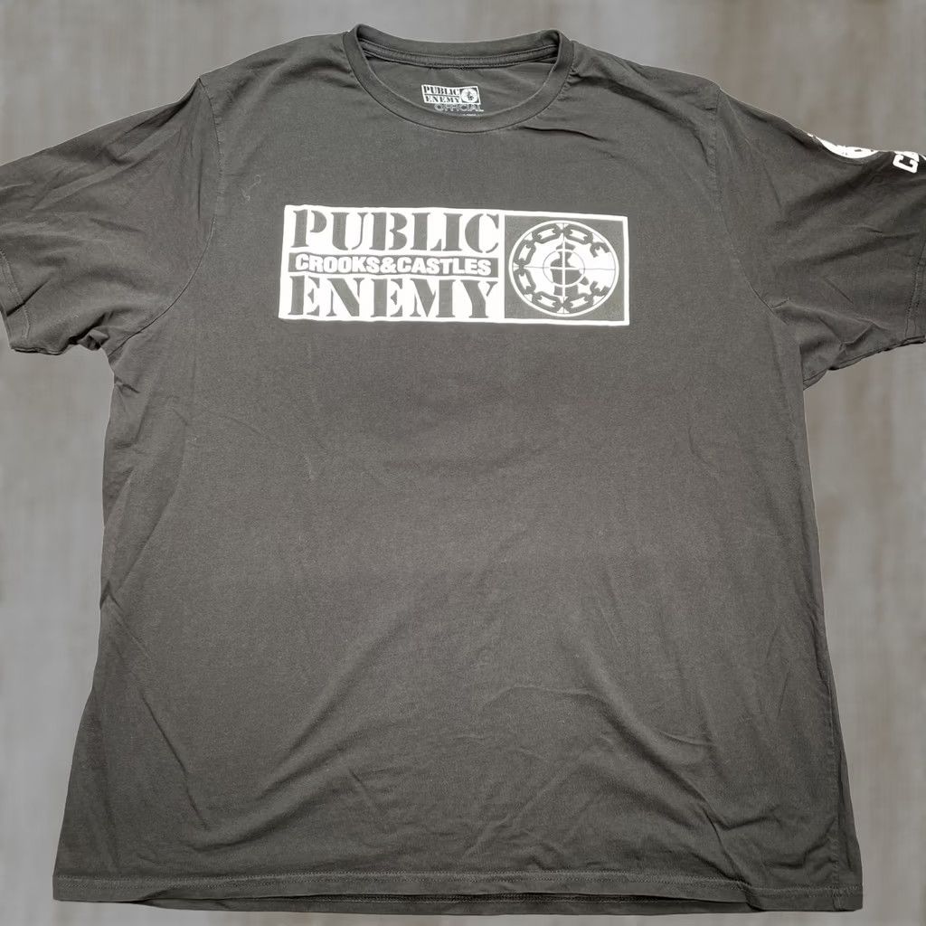 Crooks & Castles Public Enemy Crooks & Castles Shirt Mens 2XL Black Logo Hip Hop Graphic Tee Size US XXL / EU 58 / 5 - 1 Thumbnail
