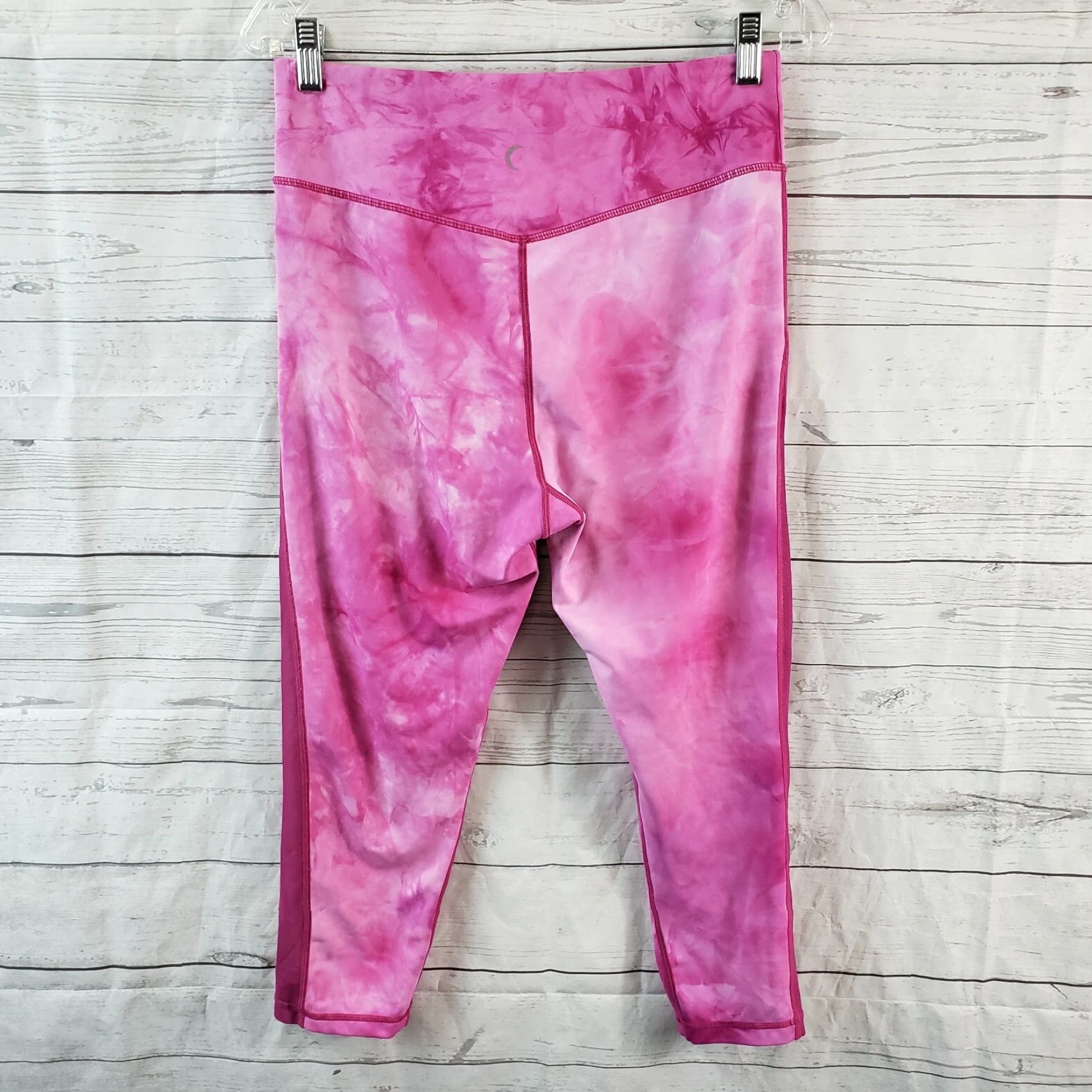 Vintage Zyia Womens Hendrix High Rise Leggings Sz 12 Pink Tie Dye Size 34" / US 12 / IT 48 - 3 Thumbnail