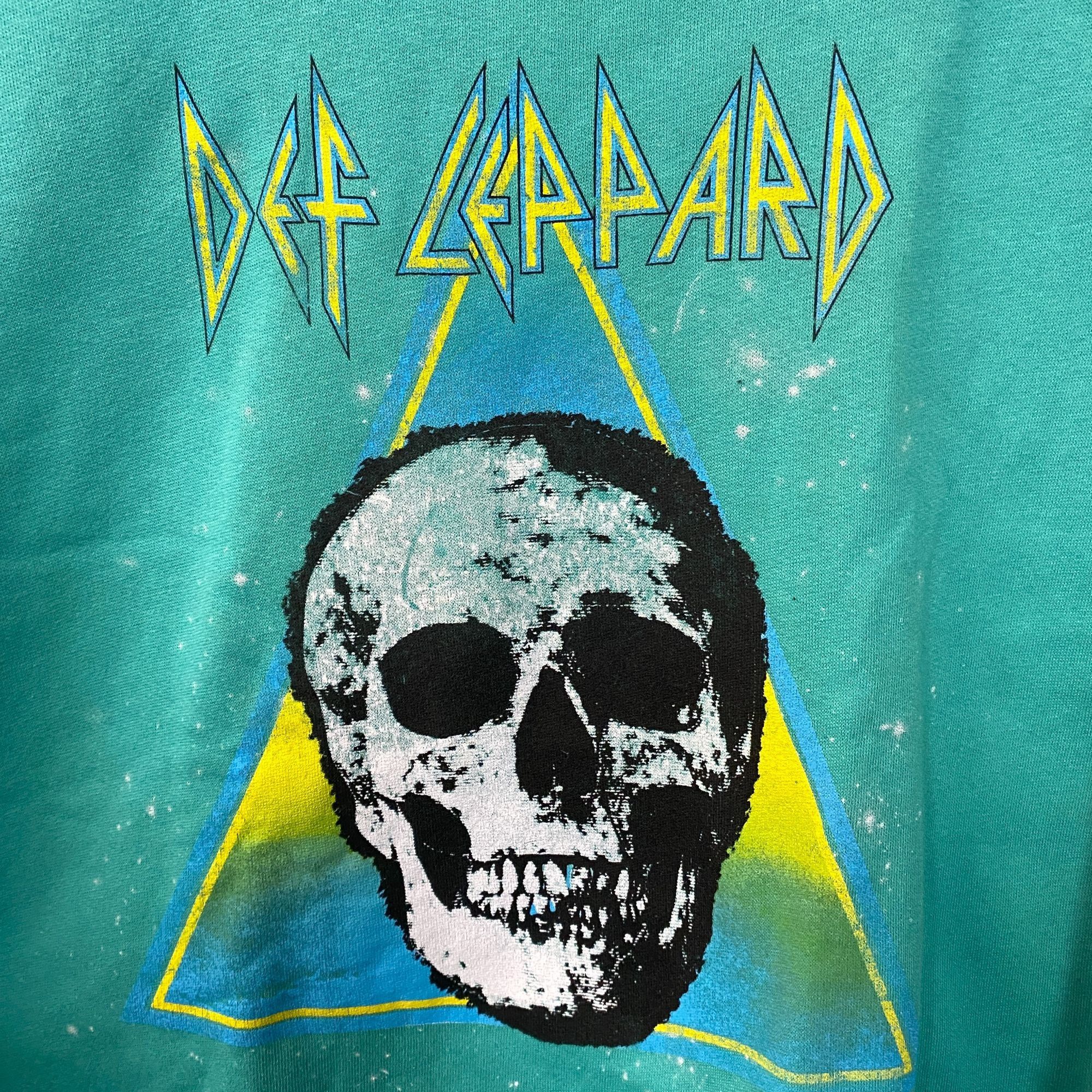 Def Leppard Def Leppard Skull Crew Neck Teal Sweatshirt Medium Size US M / EU 48-50 / 2 - 2 Thumbnail