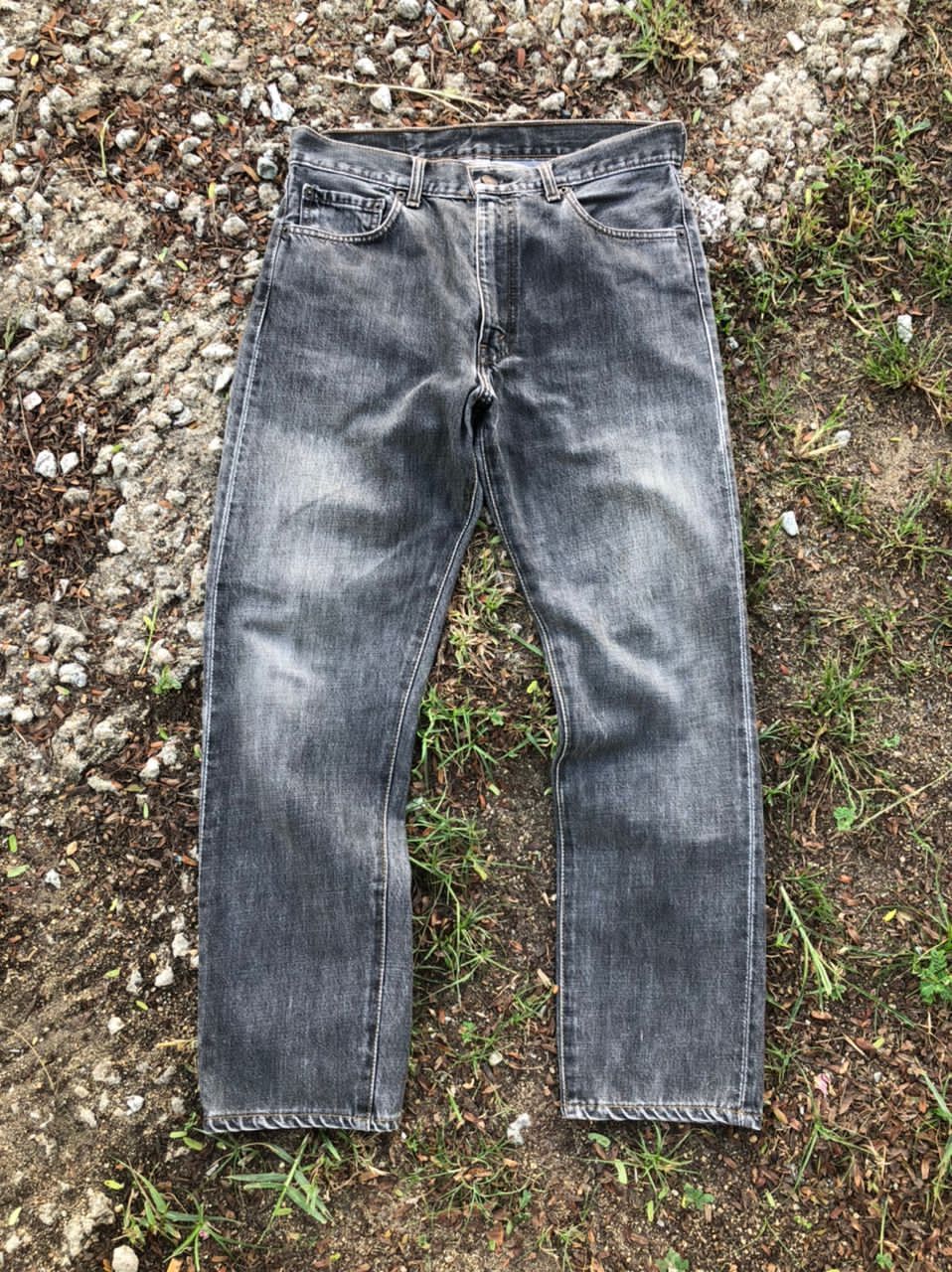 Levi's × Vintage Vintage 90s Levi's Fade Black Denim Jeans Size US 31 - 1 Thumbnail