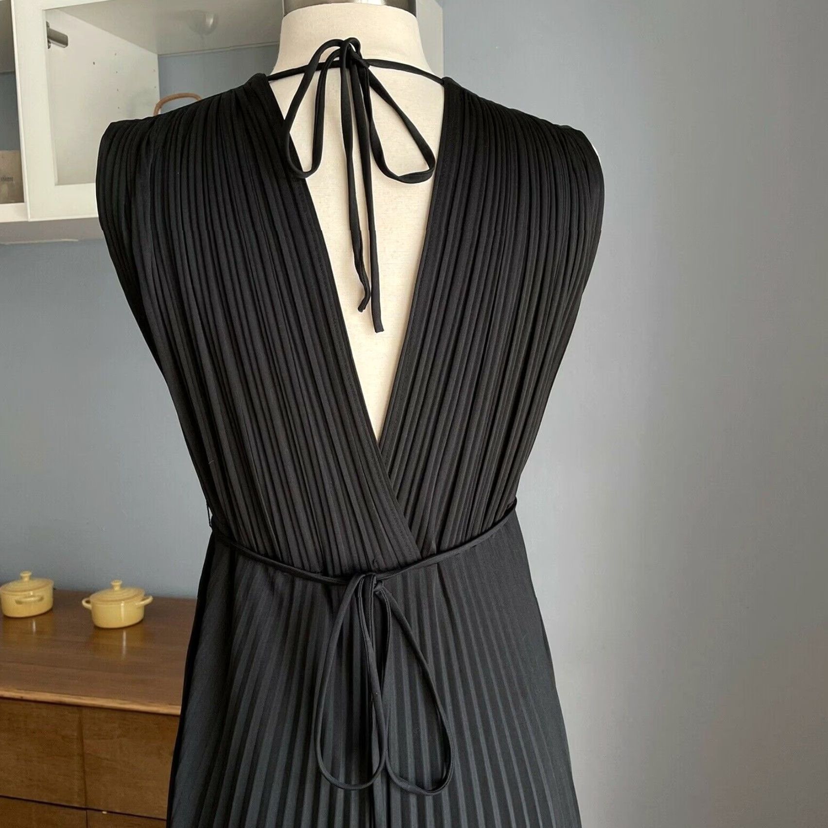 Vintage VINTAGE Jody T of California Maxi Dress Black Grecian Disco 70s S/M Womens 1970s Vintage Look Size S / US 4 / IT 40 - 6 Thumbnail