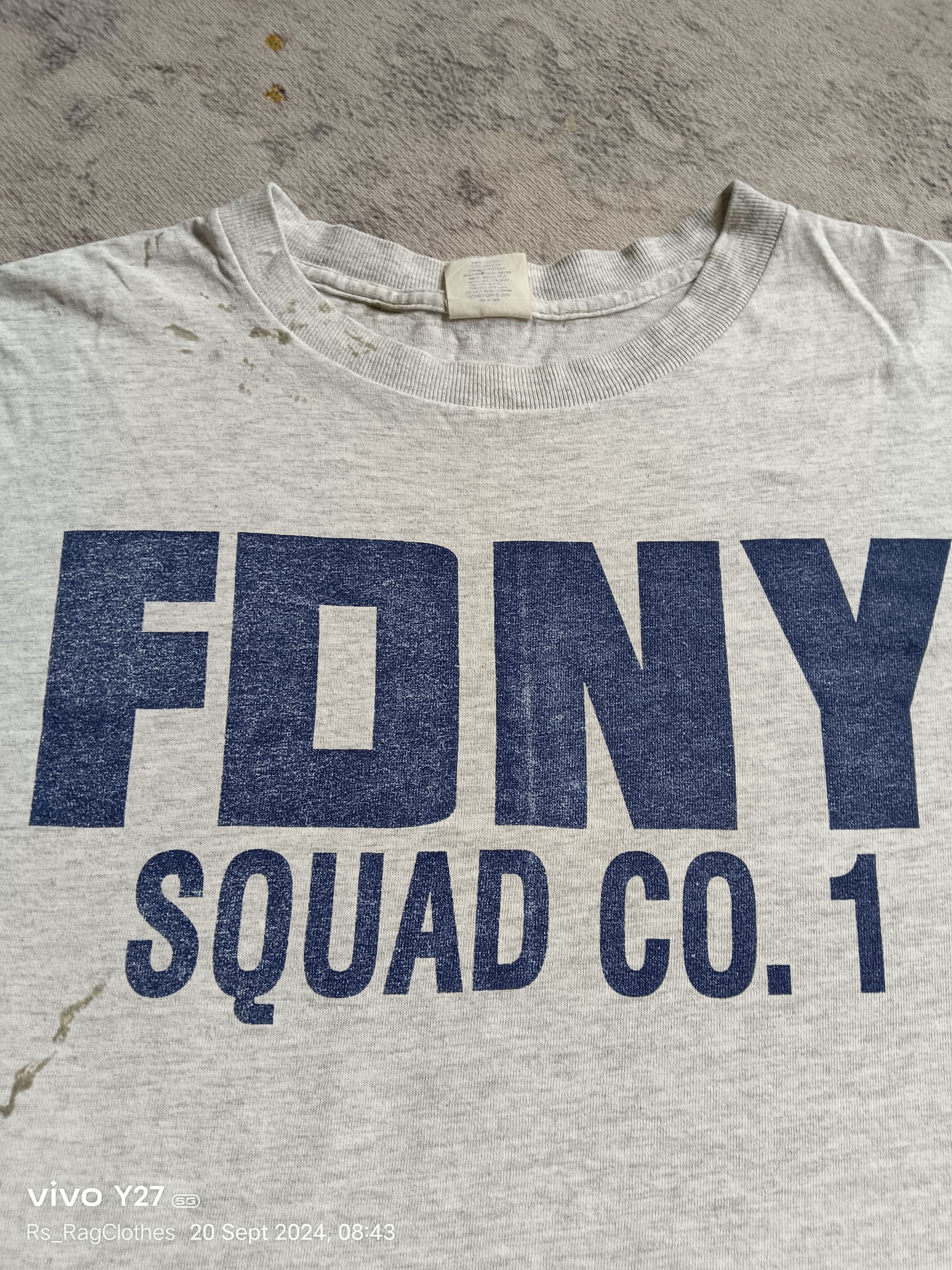 Vintage VINTAGE FDNY SQUAD CO 1 KEEP BACK 200FT Size US M / EU 48-50 / 2 - 11 Thumbnail