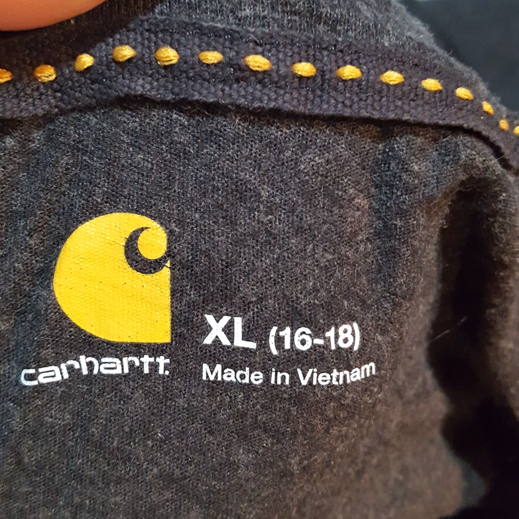 Carhartt VINTAGE Carhartt Detroit Shirt Women's XL Gray Short Sleeve Crew Neck T-Shirt Retro USA Workwear CH Size XL / US 12-14 / IT 48-50 - 6 Thumbnail