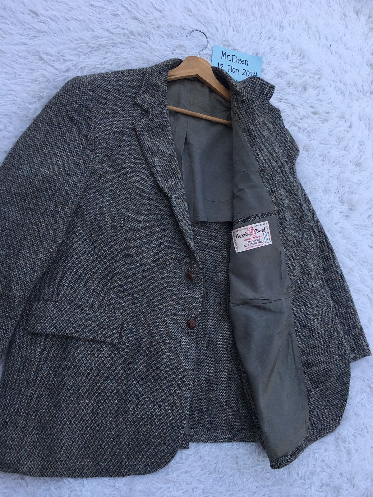 Harris Tweed Rare Vintage Harris Tweed Wool Blazer Size 36S - 7 Thumbnail
