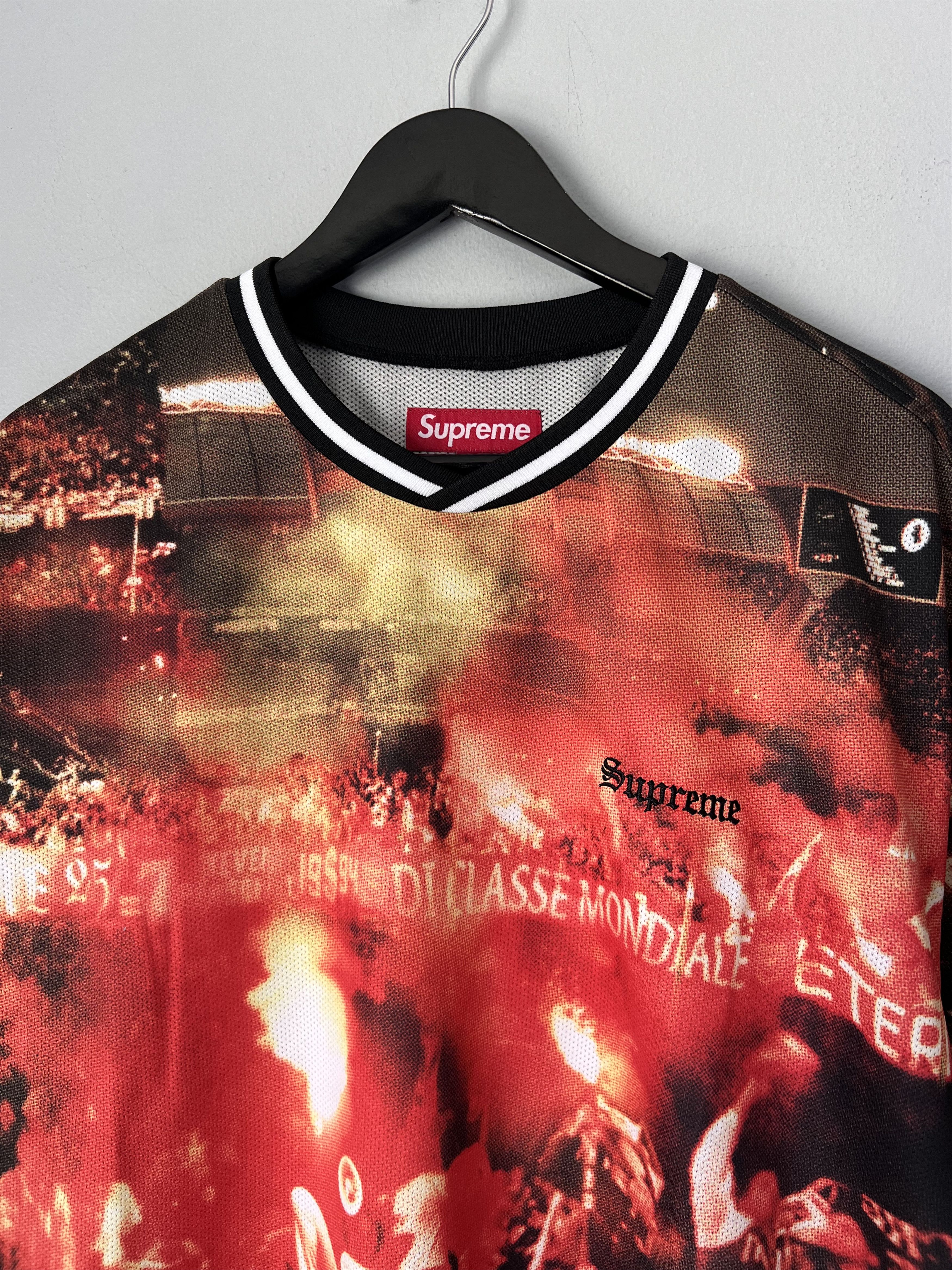 Supreme Vinci Por Noi Soccer Jersey in Red