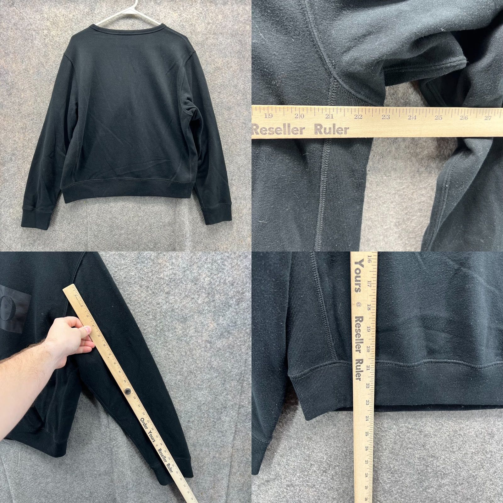 Ralph Lauren VINTAGE Ralph Lauren Sweater Women XL Black Crewneck Pullover Fleece All Seasons, Logo, Regular Fit Size XL / US 12-14 / IT 48-50 - 8 Thumbnail