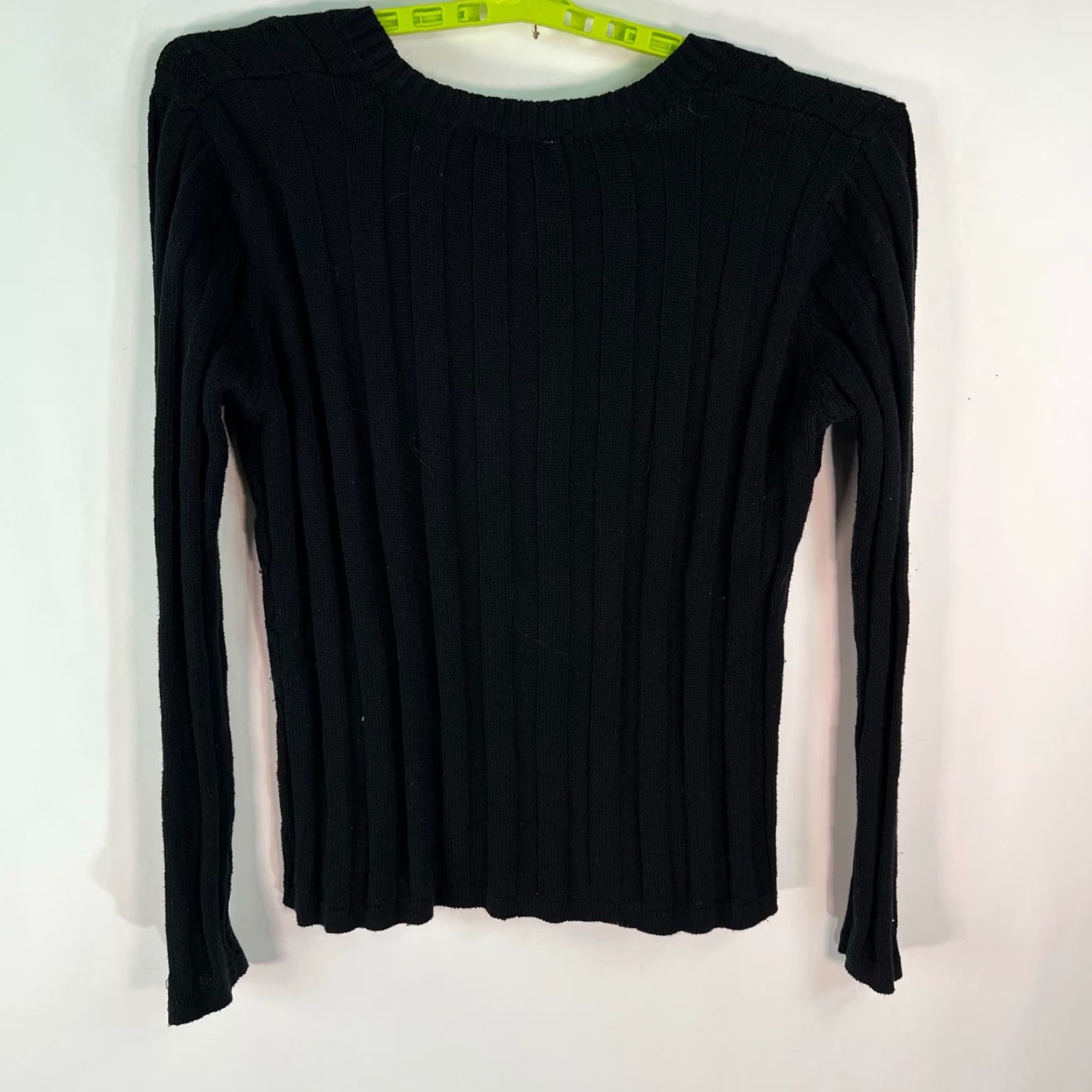 Faded Glory VINTAGE Faded Glory Womens Boat Neck Cable Knit Sweater Black L Sweatshirt Size L / US 10 / IT 46 - 5 Thumbnail