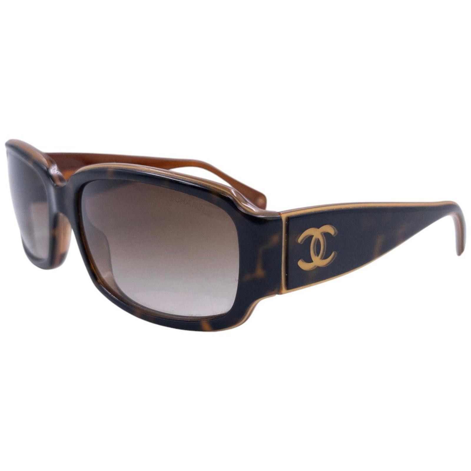 Chanel Vintage Chanel Tortoise Shell Sunglasses Size ONE SIZE - 1 Thumbnail