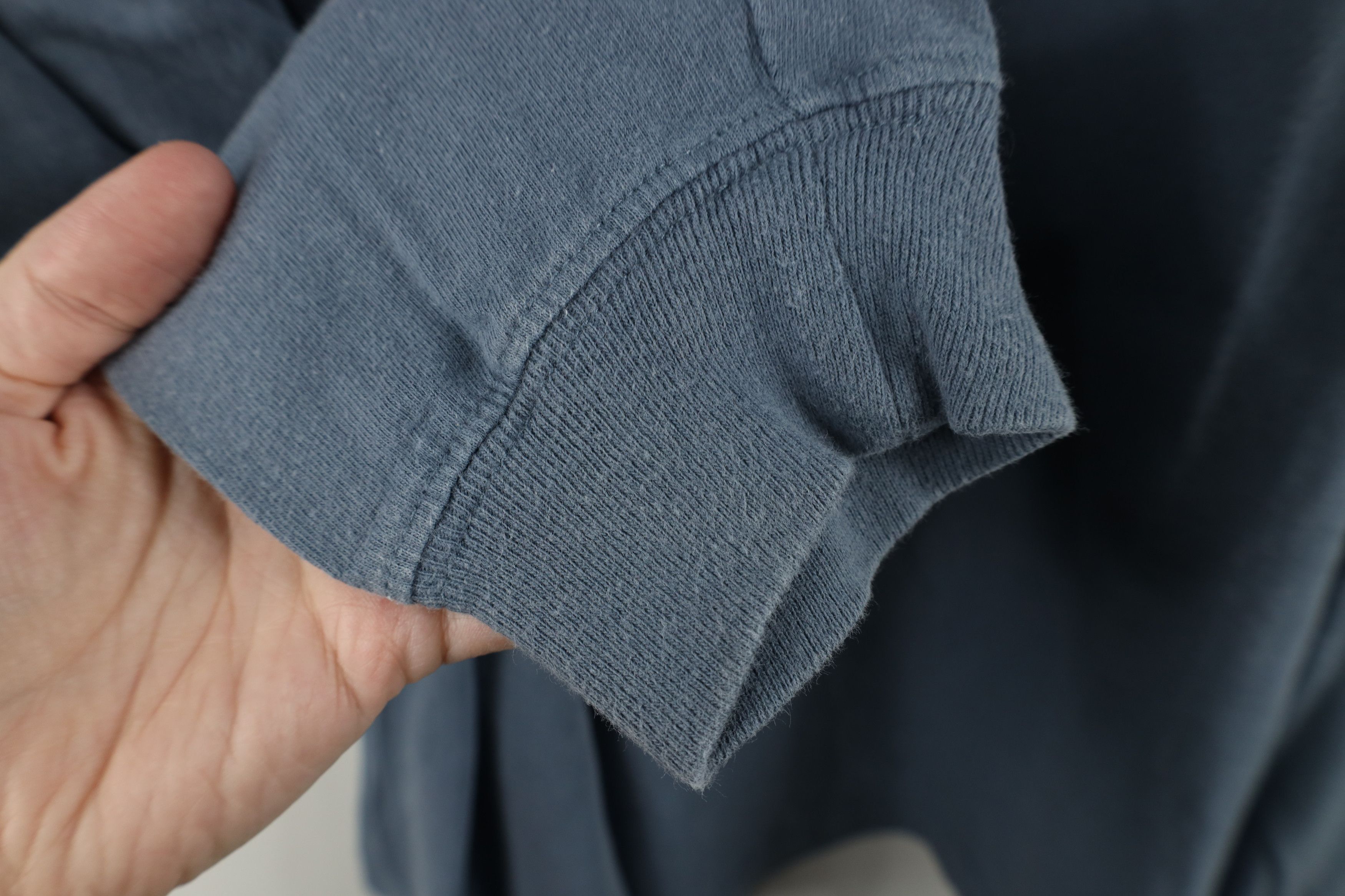 Vintage Vintage 90s Streetwear Blank Cotton Long Sleeve T-Shirt Blue Size US XL / EU 56 / 4 - 6 Thumbnail