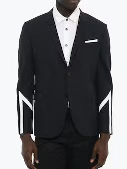 image of Neil Barrett Og1Mm1223 Blazer In Blue, Men's (Size Large)