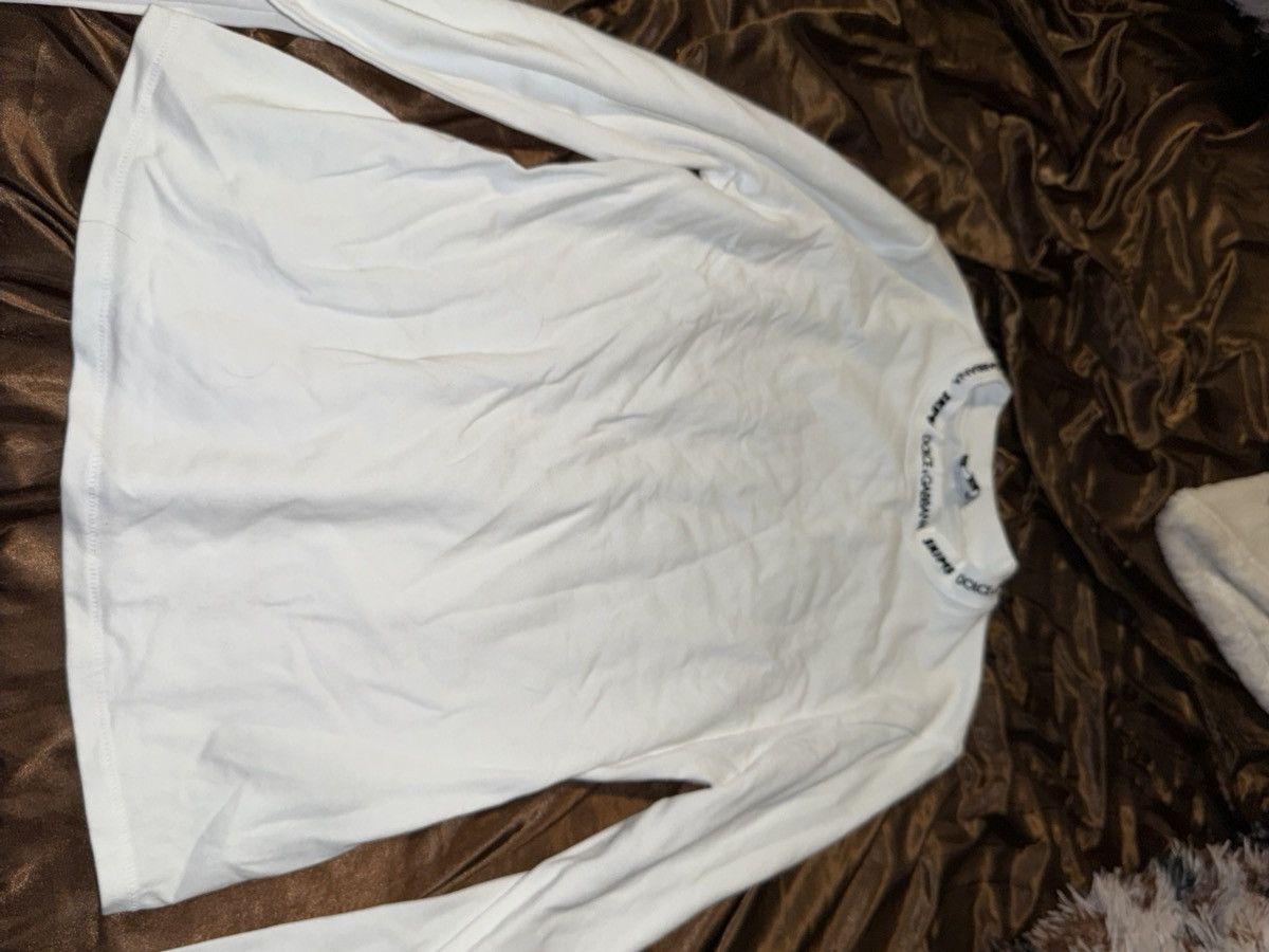 SKIMS SKIMS × Dolce&Gabbana Cotton Jersey Long Sleeve T-Shirt Size L / US 10 / IT 46 - 4 Thumbnail