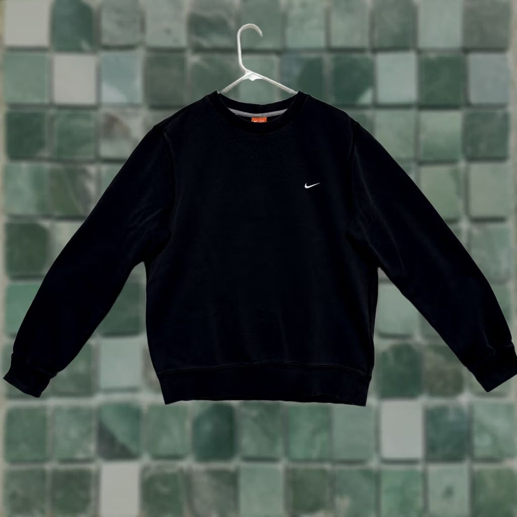 Nike VINTAGE Nike Athletic Dept. Sweatshirt Pullover Black Crewneck Long Sleeve Mens L Size US L / EU 52-54 / 3 - 1 Thumbnail
