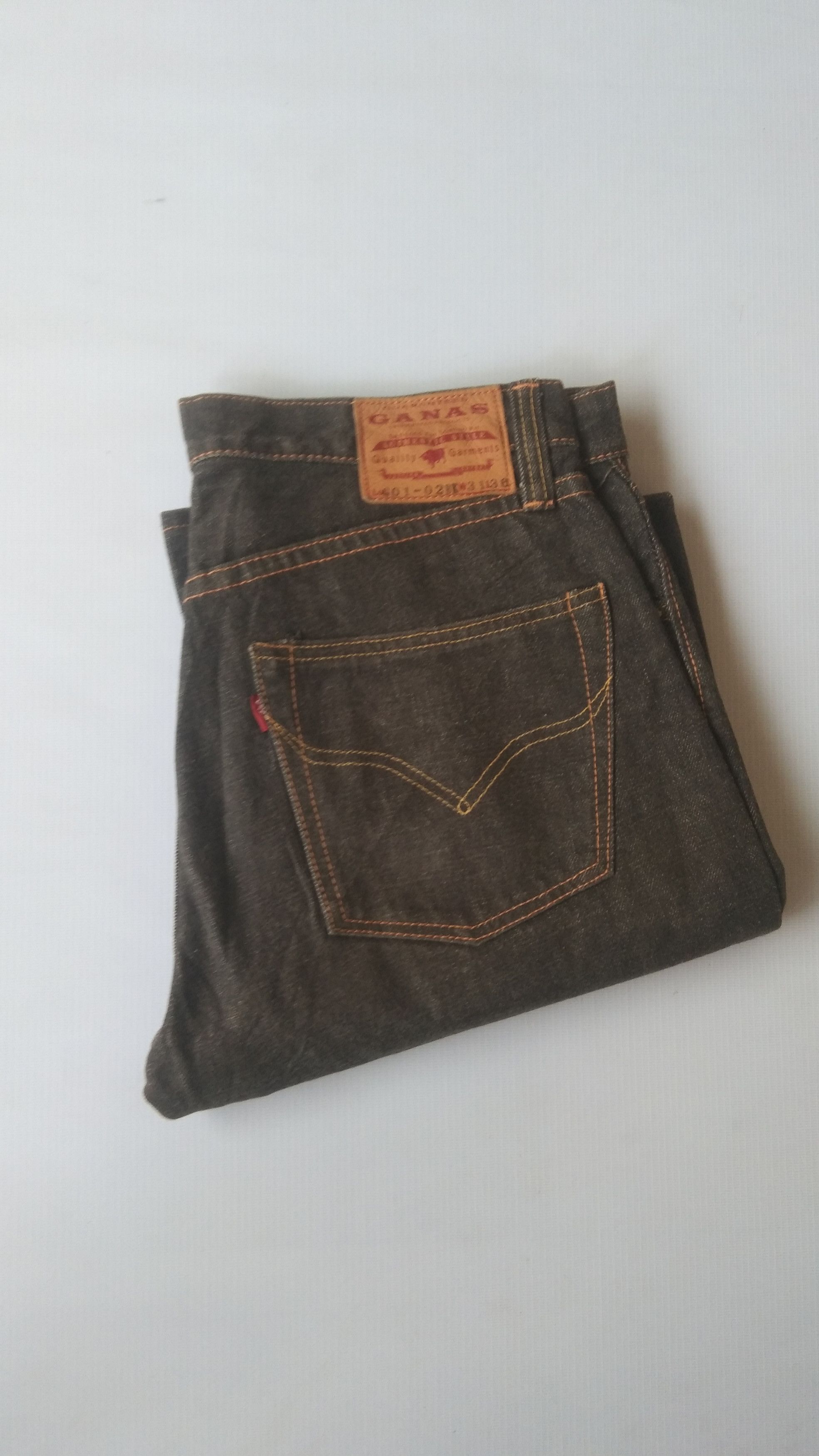 Japanese Brand Ganas selved black jeans Size US 31 - 10 Thumbnail
