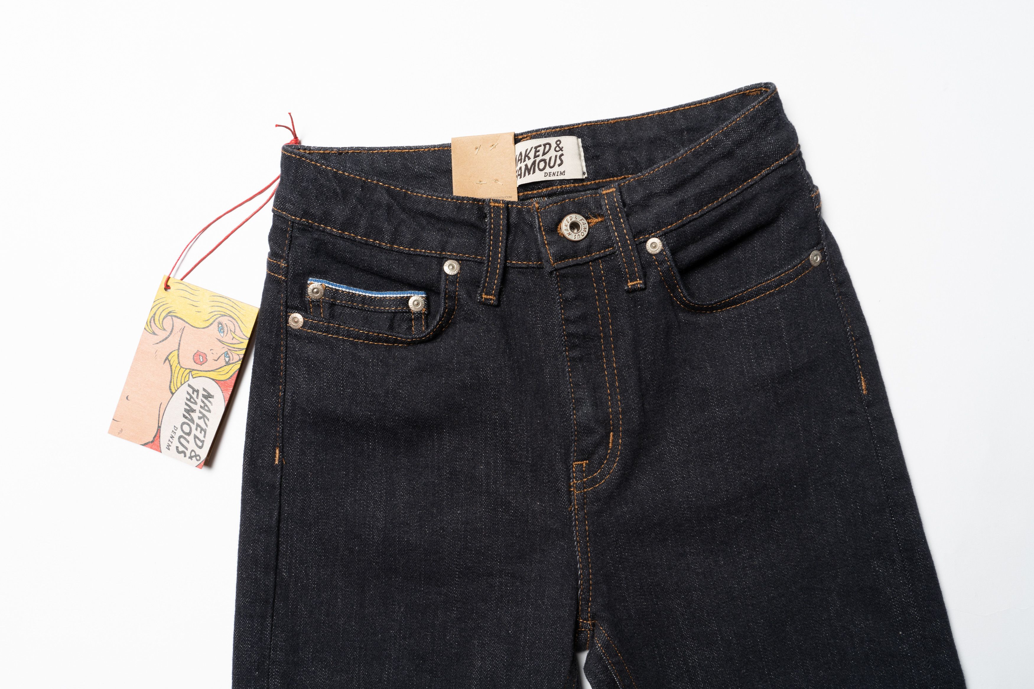 Naked & Famous 🔴NAKED & FAMOUS Forever Blue Selvedge Denim Jeans Women's Size 26" / US 2 / IT 38 - 4 Thumbnail