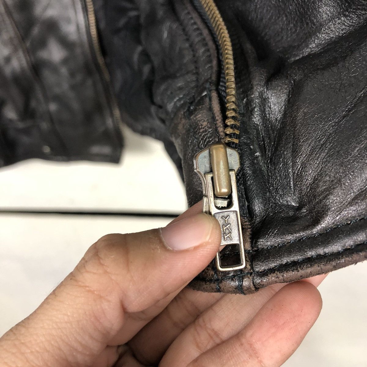 Vintage 📌Vintage Biker Leather Jacket Vivalini Aero Leather Design Size US L / EU 52-54 / 3 - 18 Thumbnail