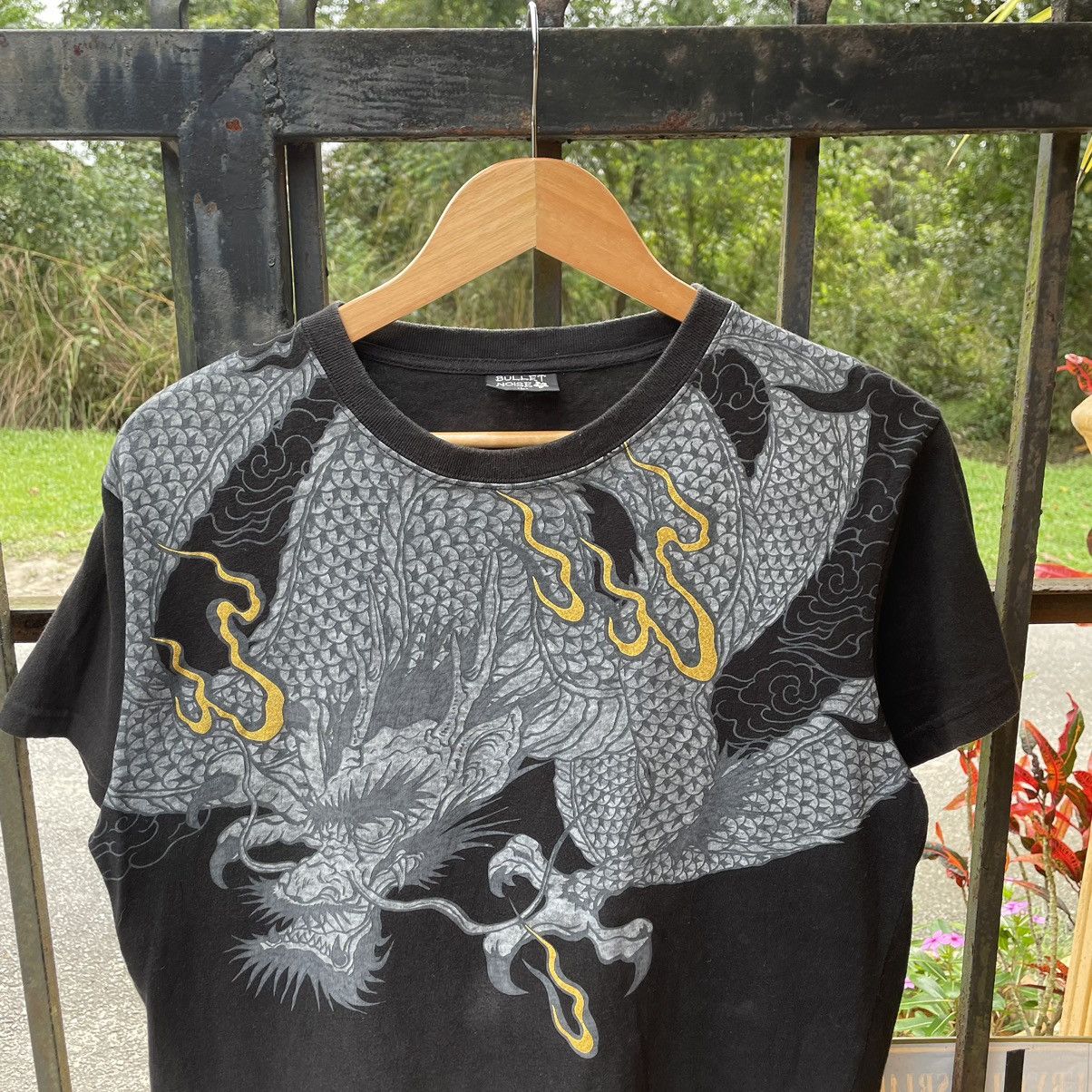 Japanese Brand × Vintage 🔥🇯🇵Bullet Noise Big Motive Dragon Sukajan Styles Tee Size US M / EU 48-50 / 2 - 4 Thumbnail