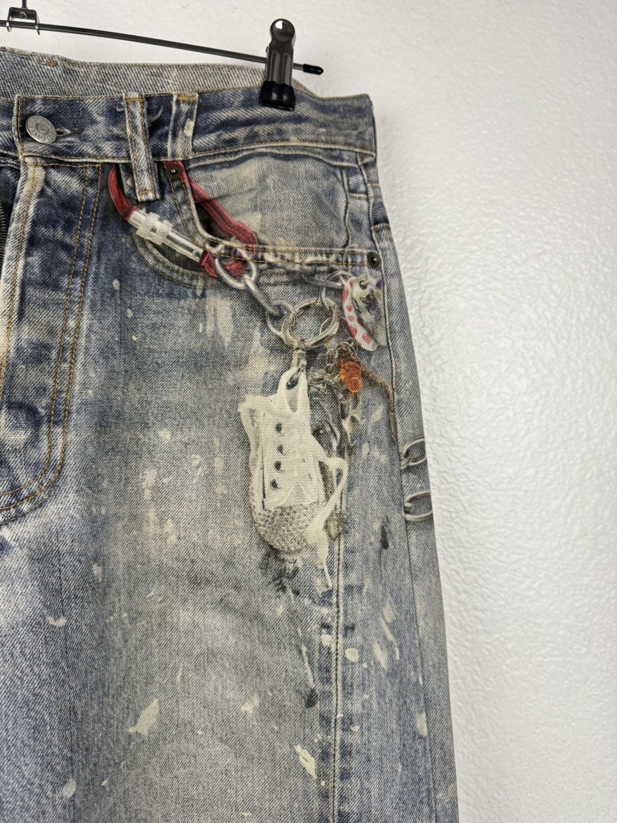 Acne Studios SS24 Acne Studios 1981M Key Chain Print Denim Size US 30 / EU 46 - 4 Thumbnail