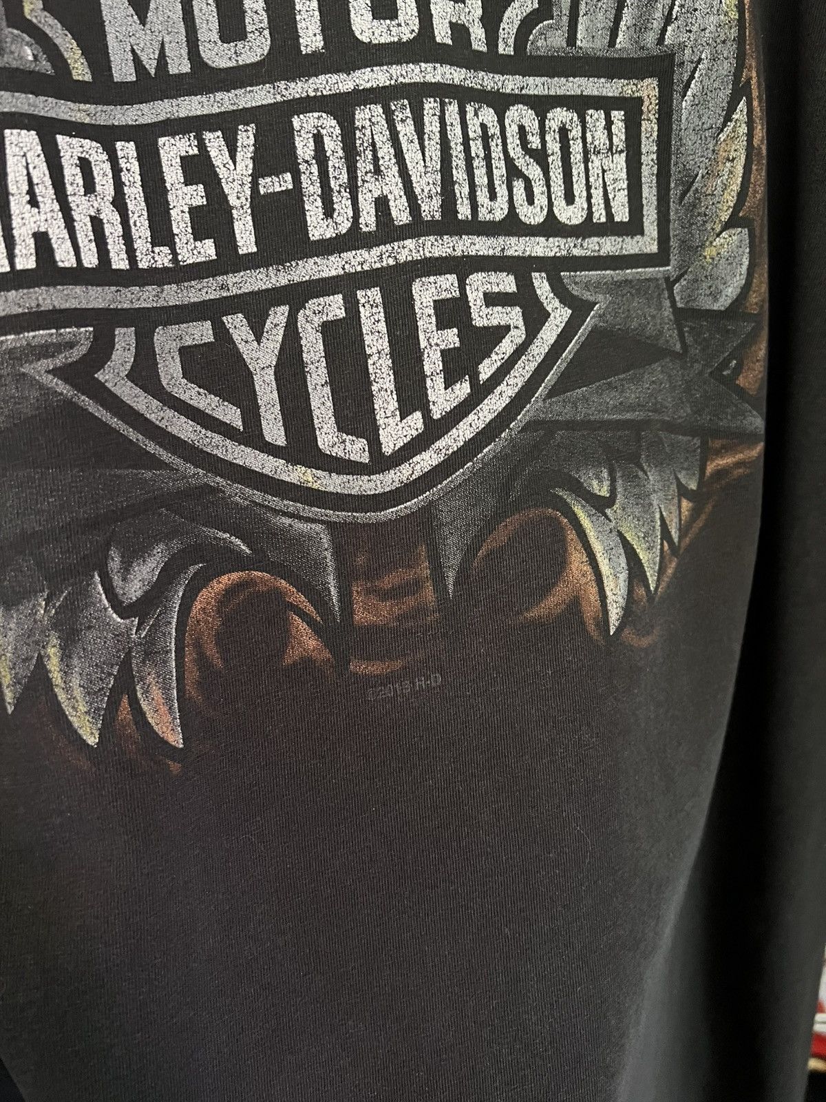 Harley Davidson 3XL H-D Sheldon’s Auburn Flaming Wings Tee Size US XXL / EU 58 / 5 - 5 Thumbnail