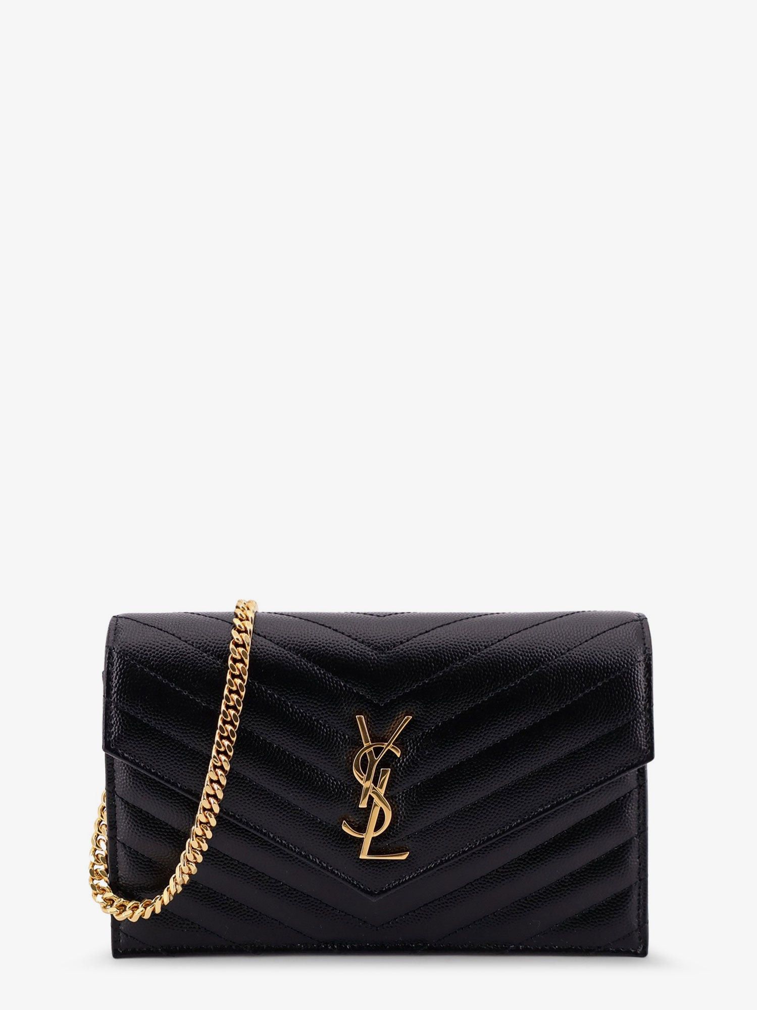 Saint Laurent Paris Leather Crossbody Bag With Metal Cassandra Logo Size ONE SIZE - 1 Thumbnail
