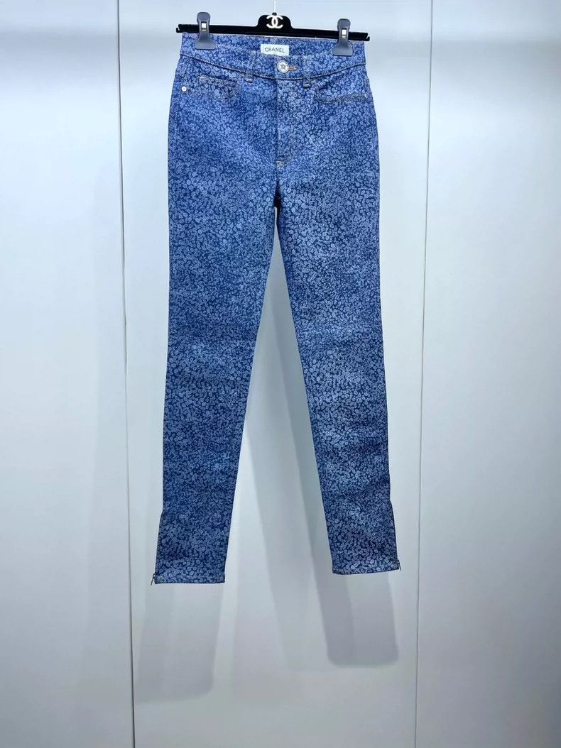 Chanel Chanel 21B double C camellia jeans Size 42" / US 20 - 1 Thumbnail