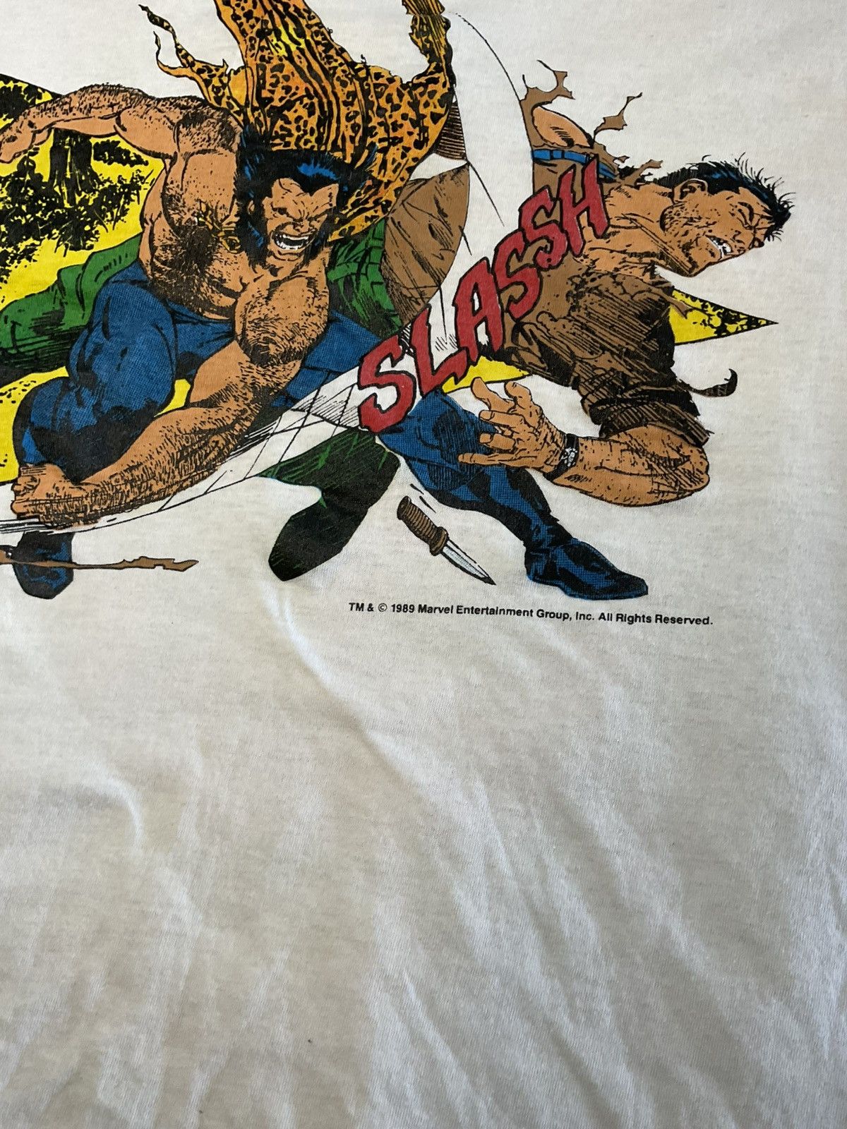 Vintage Vintage marvel shirt Wolverine vs the punisher 1989 Size US M / EU 48-50 / 2 - 2 Thumbnail