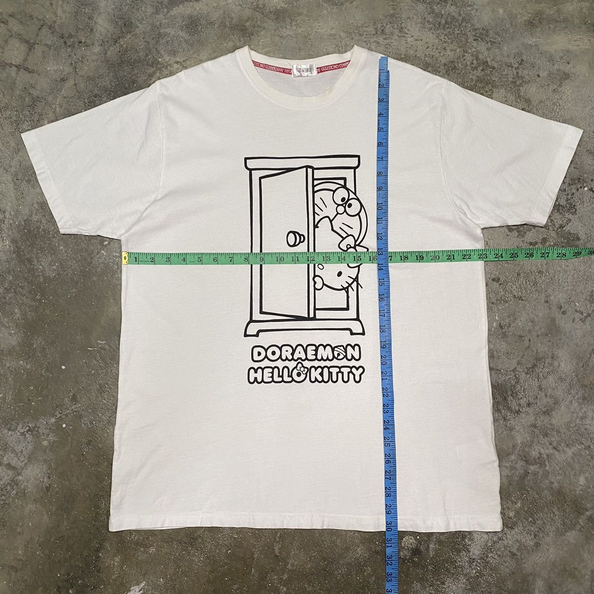 Anime × Cartoon Network × Vintage RARE💥 DORAEMON x HELLO KITTY CARTOON T SHIRT SANRIO Size US XL / EU 56 / 4 - 11 Thumbnail