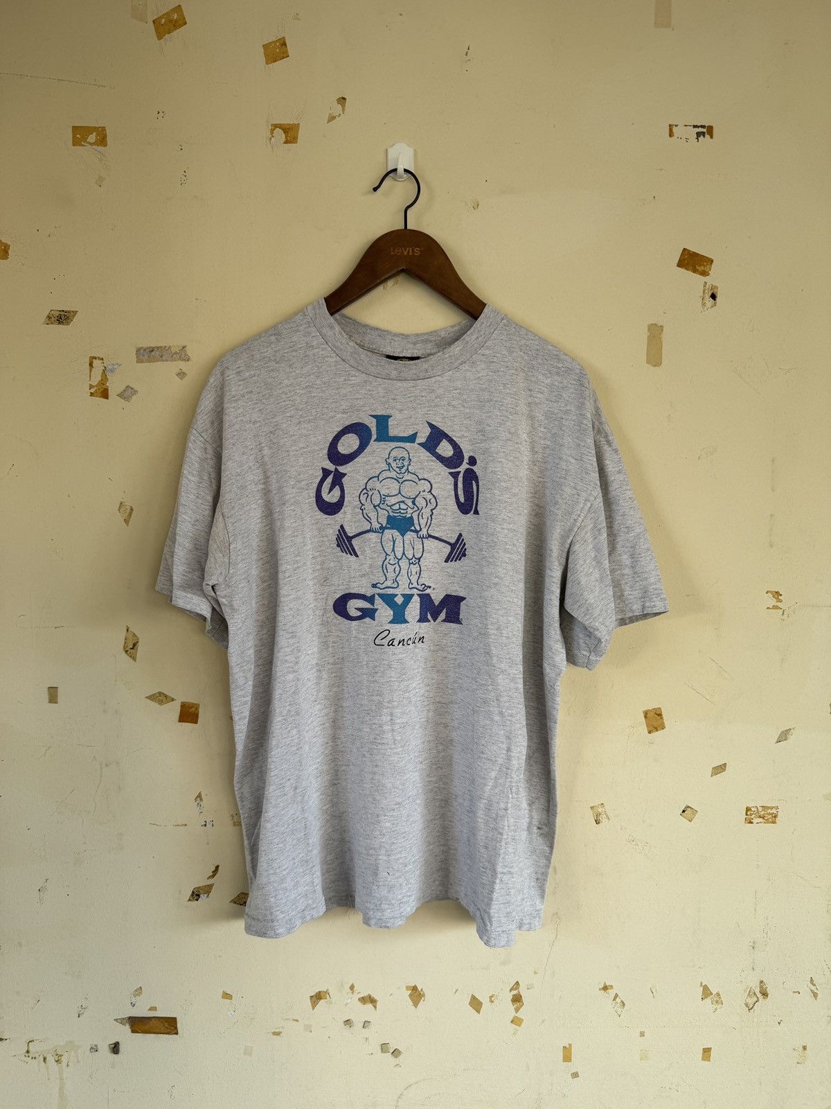 Vintage *RARE* GOLD’S GYM 90s 80s TEE BODYBUILDING TRAINING USA Size US XL / EU 56 / 4 - 1 Thumbnail