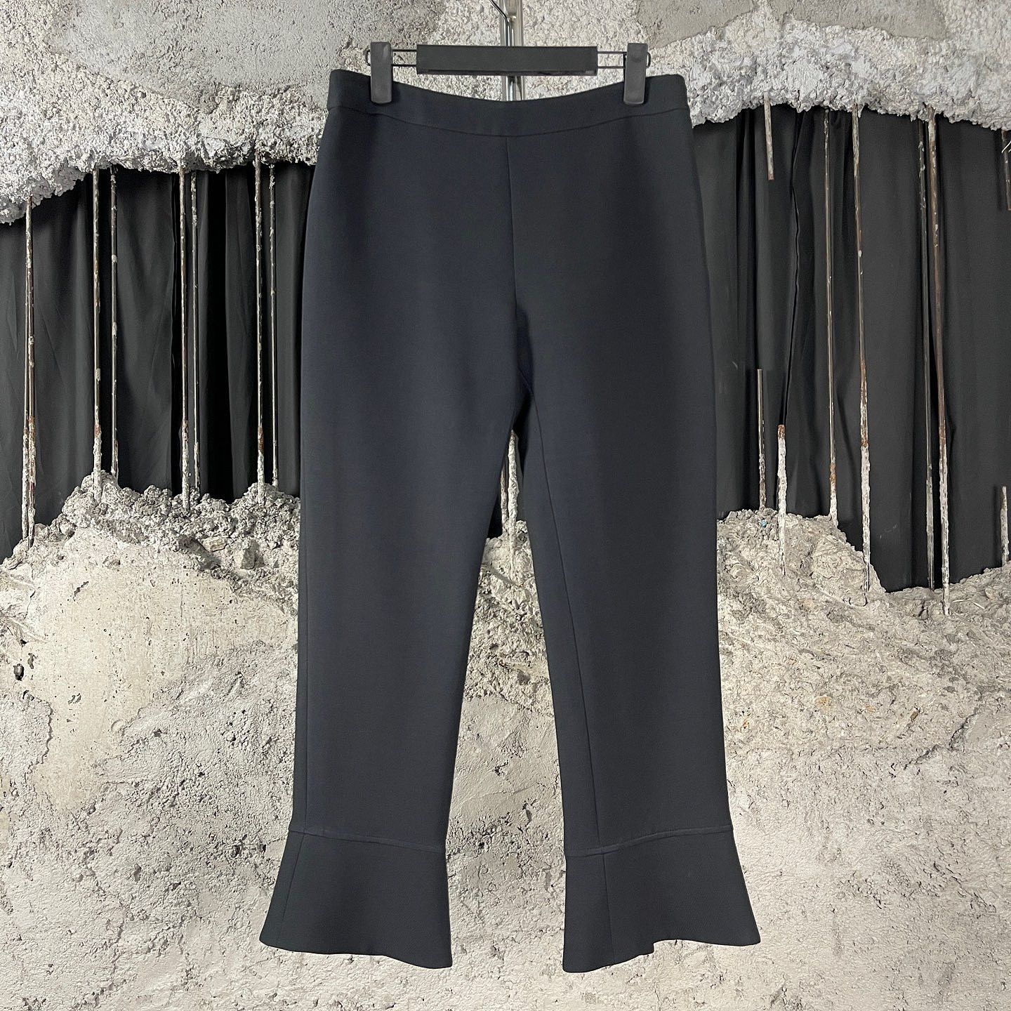 Dior Dior Black Wool Silk Pants Size 40 Size 28" / US 6 / IT 42 - 1 Thumbnail