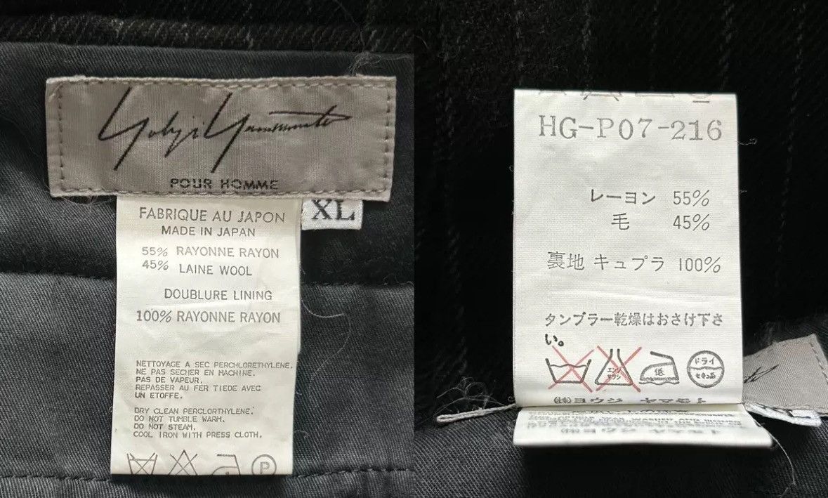 Yohji Yamamoto Yohji Yamamoto 96aw discharge dye bleached trousers Size US 36 / EU 52 - 7 Thumbnail