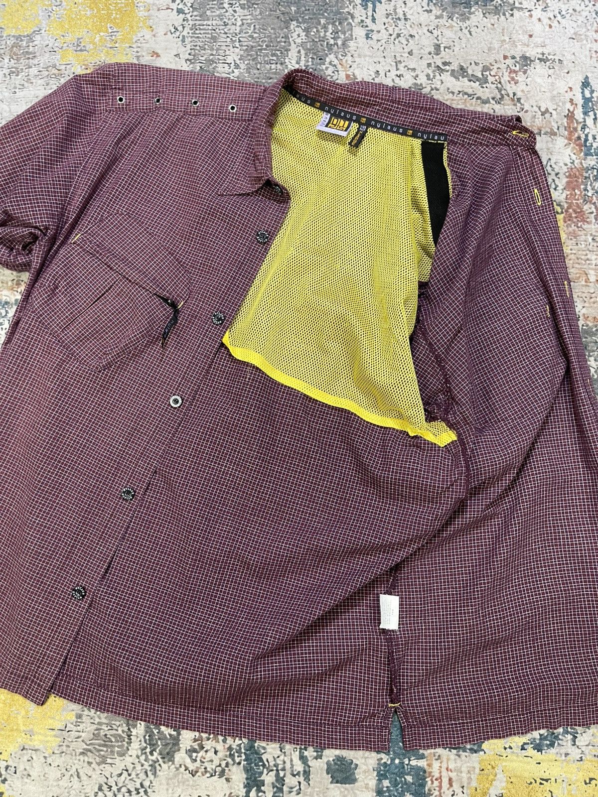 Japanese Brand Nylaus Slang Pocket Checkered Work Shirt Size US L / EU 52-54 / 3 - 11 Thumbnail