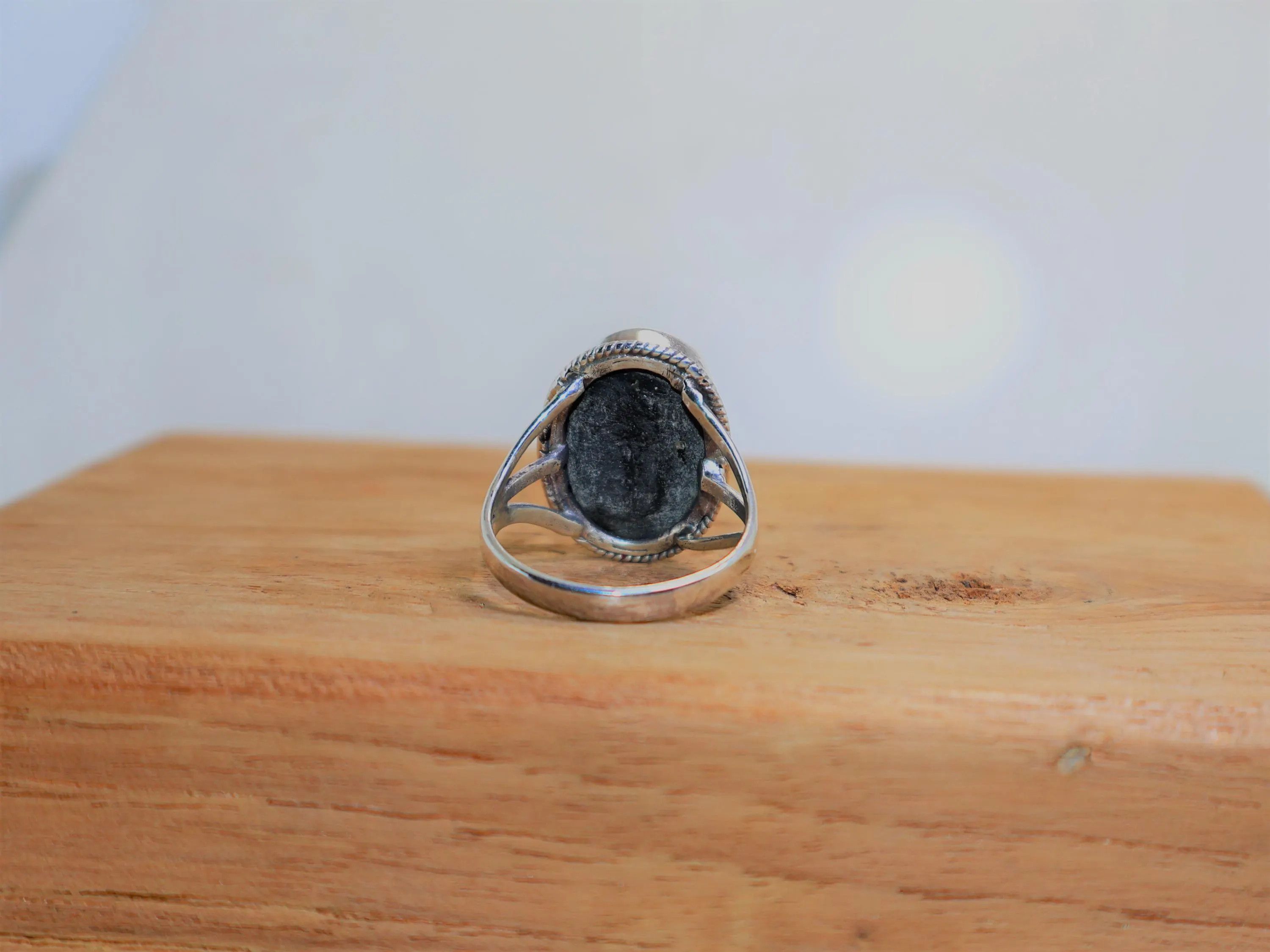 Handmade Abalone Shell Ring, 925 Sterling Silver Handmade Women Ring, Size ONE SIZE - 6 Thumbnail