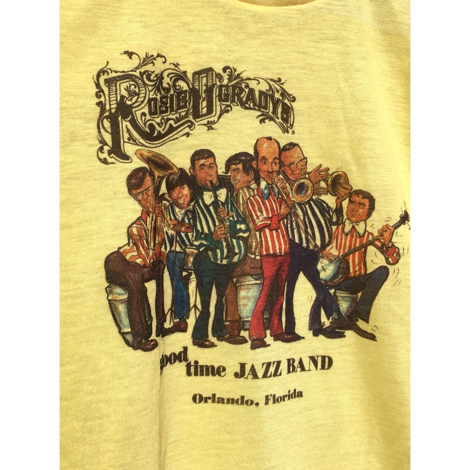 Vintage VINTAGE Rosie O’Grady’s Good Time Jazz Band T-Shirt Shirt XL Pink Womens/Girls? (note: not adding) Size US XL / EU 56 / 4 - 3 Thumbnail