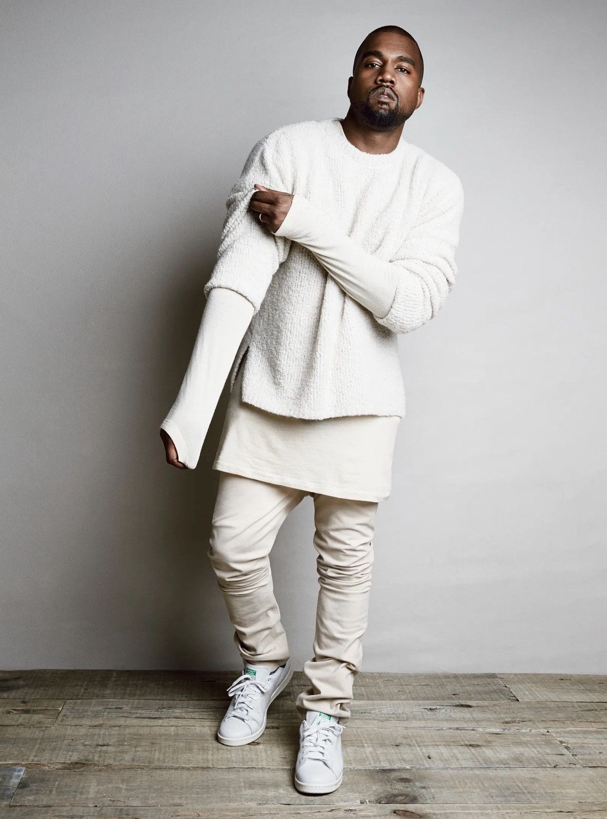 A.P.C. × Kanye West A.P.C. x Kanye West Ye Skinny Cream Jeans (GQ Cover Version) Size US 26 / EU 42 - 1 Thumbnail