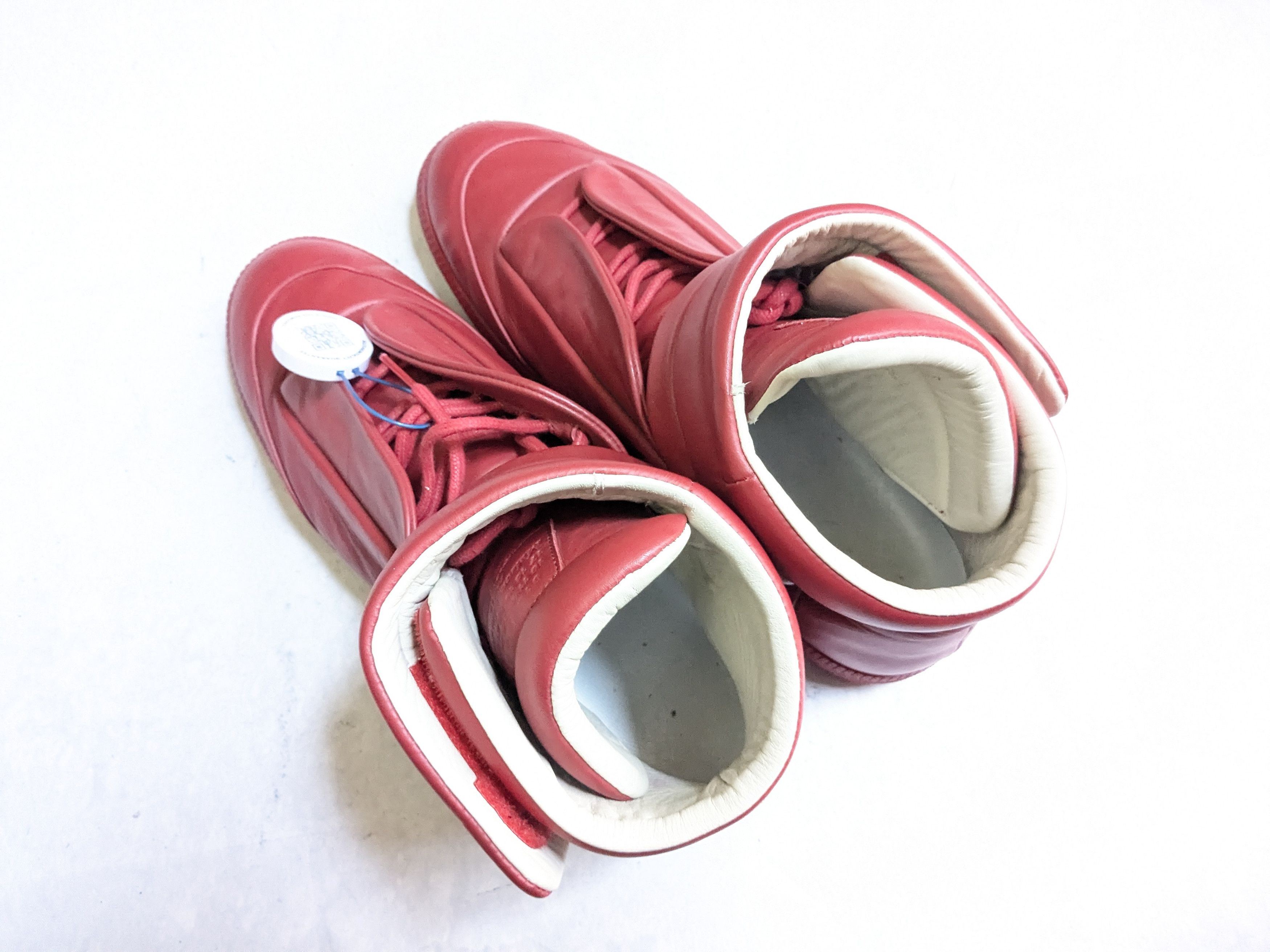 Maison Margiela Maison Margiela Future Sneakers Red 12 45 High Tops Leather Size US 12 / EU 45 - 17 Thumbnail