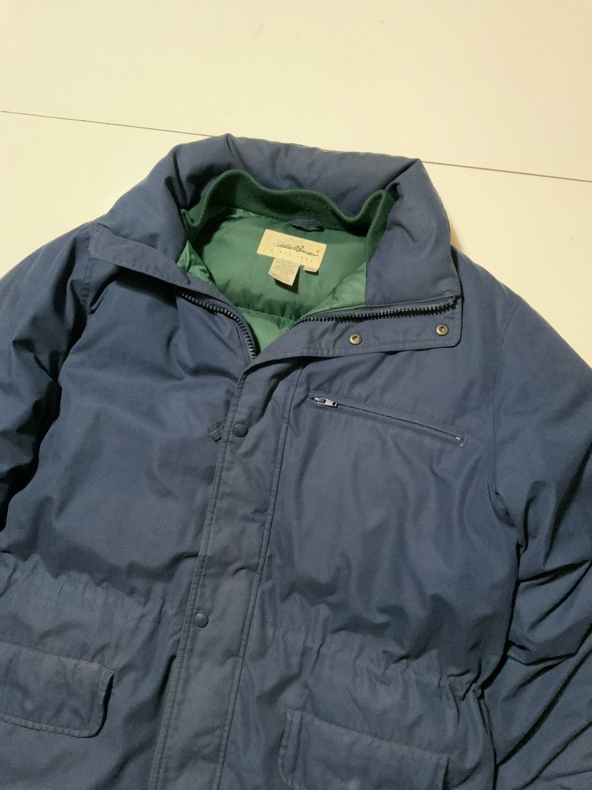 Eddie Bauer × Vintage VTG Eddie Bauer Goose Down Quilted Lined Puffer Zip Jacket Size US M / EU 48-50 / 2 - 3 Thumbnail