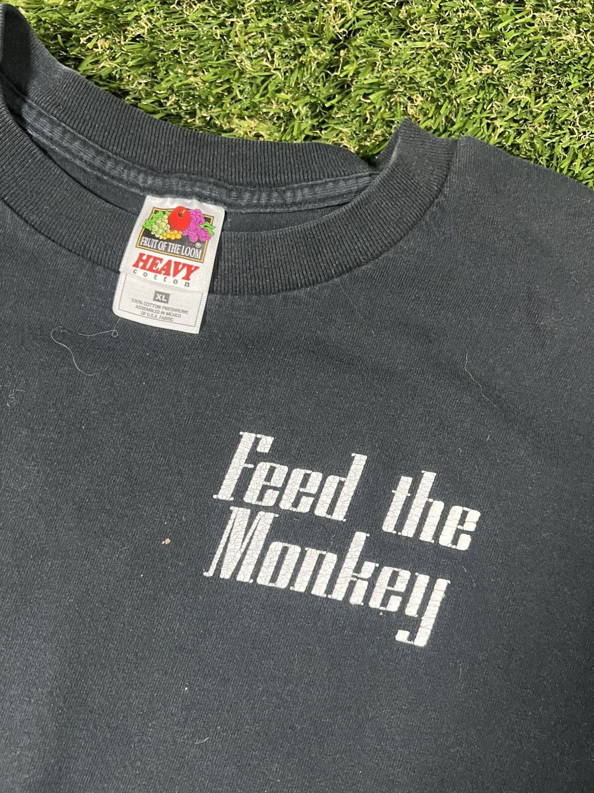 NASCAR Vintage Y2k Feed The Monkey Speed NASCAR Racing Car Tee Size US XL / EU 56 / 4 - 3 Thumbnail