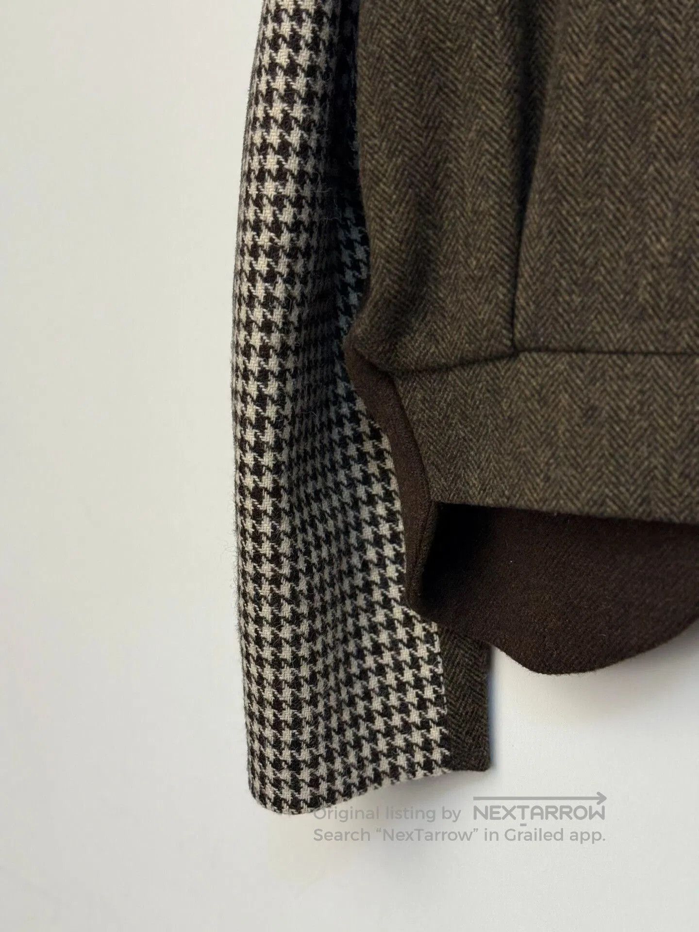 Christopher Nemeth Deconstructed Houndstooth Wool Blazer. Size US S / EU 44-46 / 1 - 6 Thumbnail