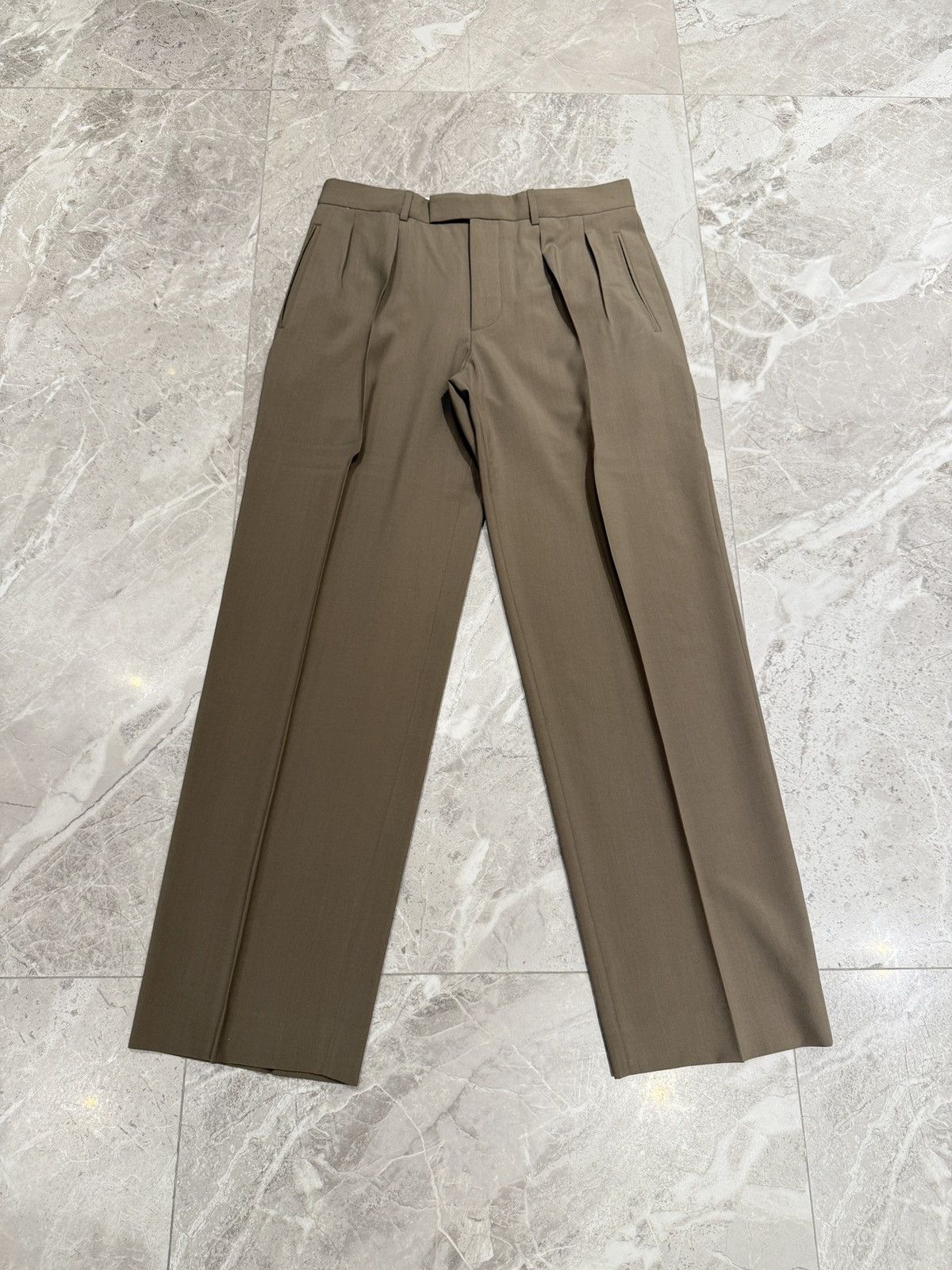 スーツ THE ROW Men's Mikeno Pleated Wool Pants THE ROW Men's Mikeno Pleated Wool Pants - Bergdorf Goodman