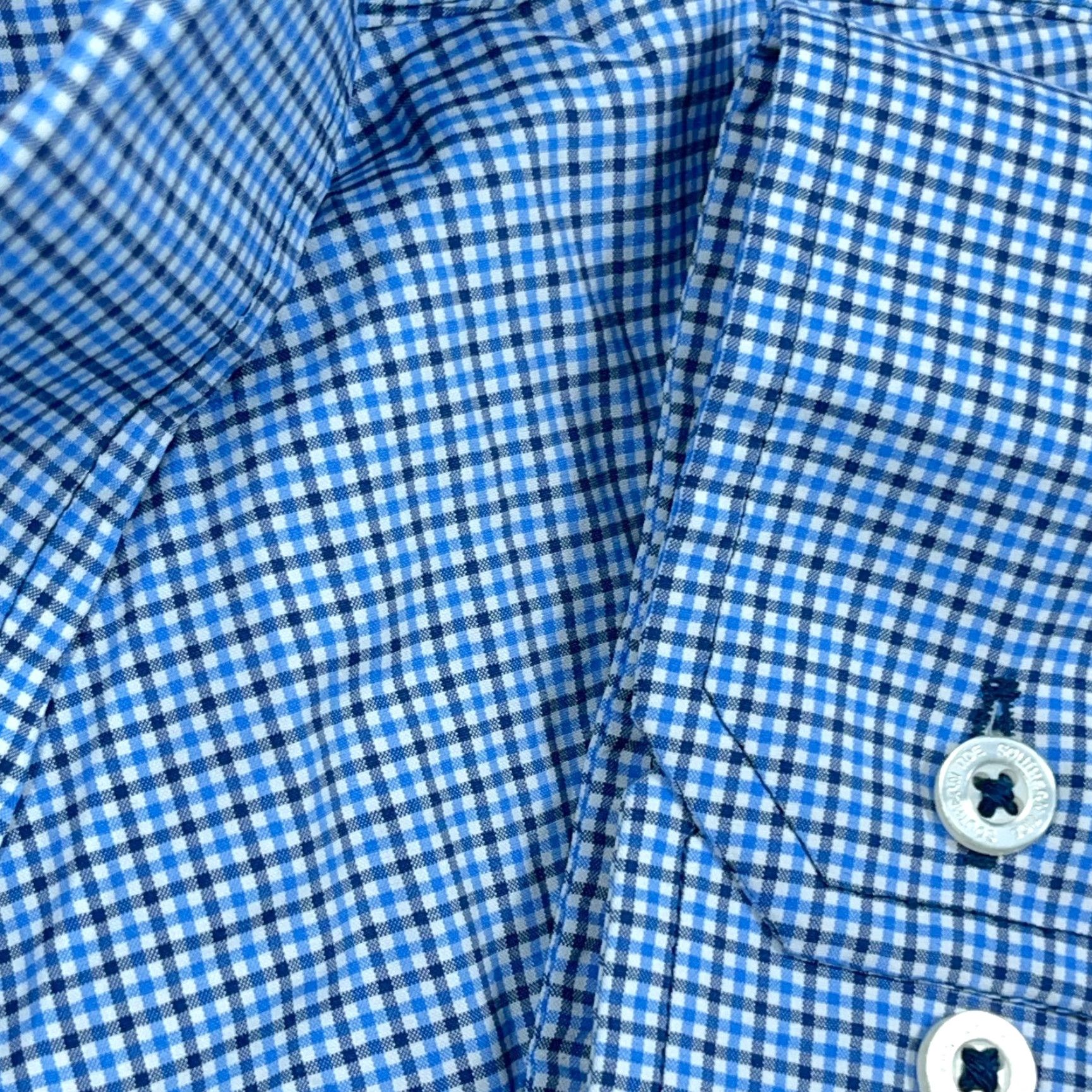 Southern Tide Southern Tide Shirt Men 2XL Blue Plaid Button Up Charleston Nylon Tattersall CC Upfront Size US XXL / EU 58 / 5 - 5 Thumbnail