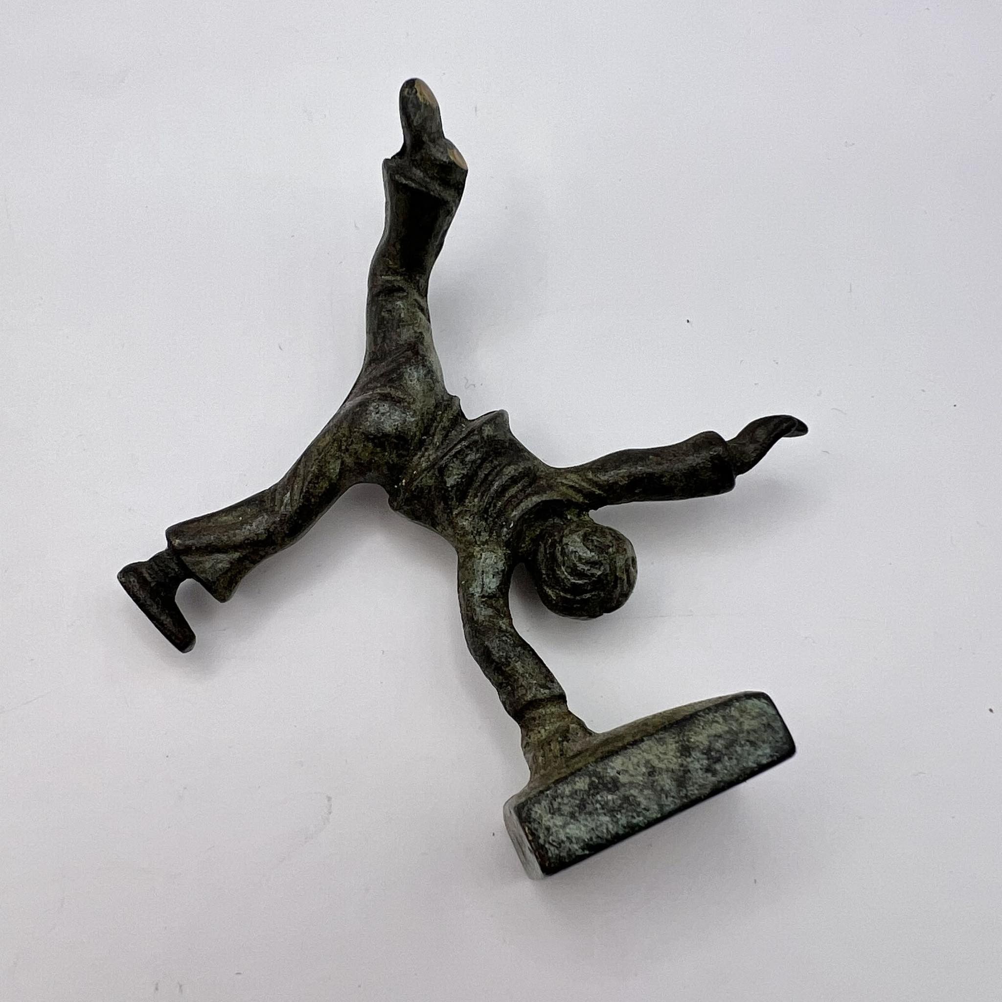 Vintage Dusseldorf Vintage Mini Bronze Brass Figure Acrobat Germany Size ONE SIZE - 5 Thumbnail