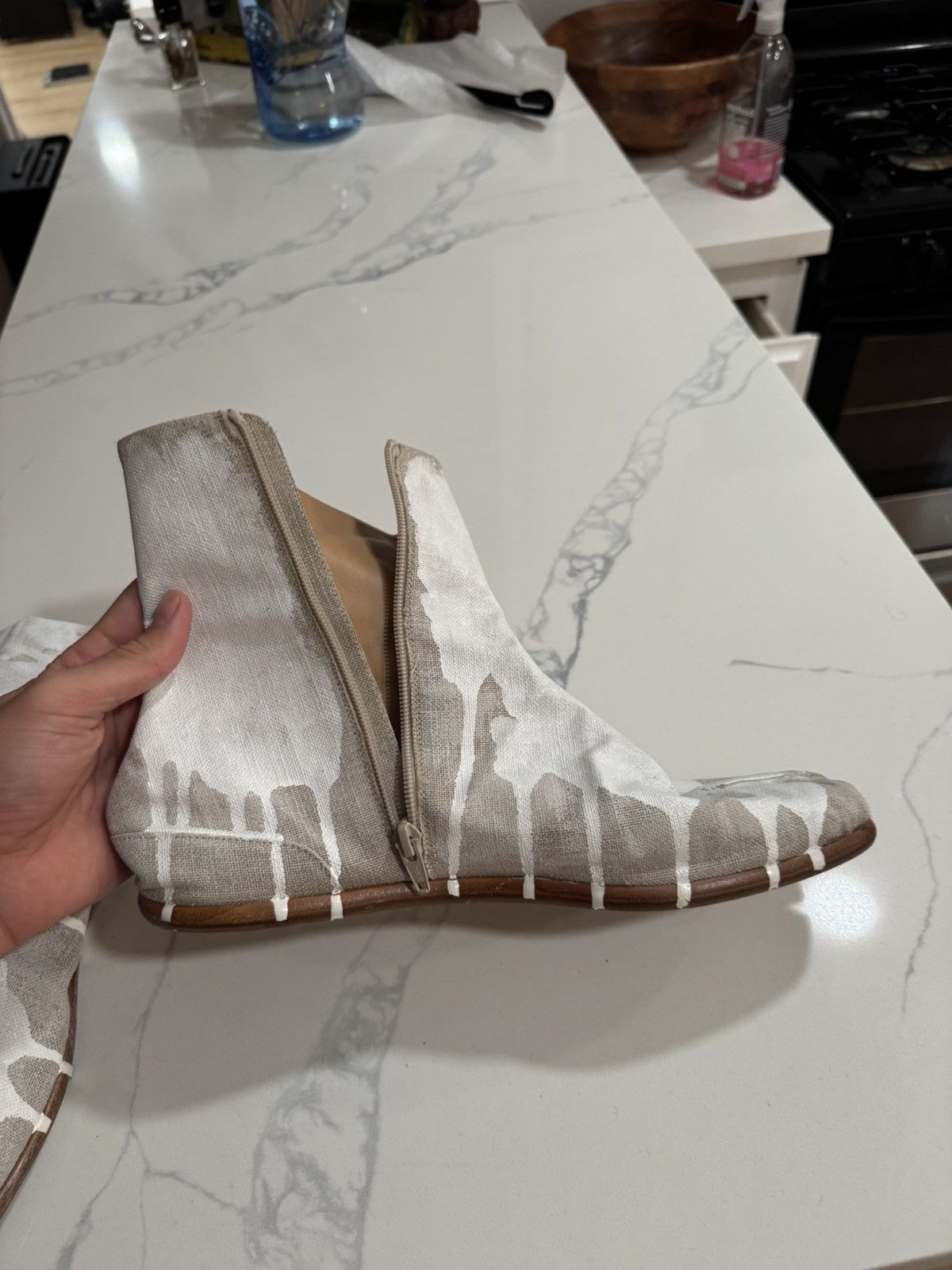 Maison Margiela Tabis Boots paint splatter Size US 11 / EU 44 - 6 Thumbnail