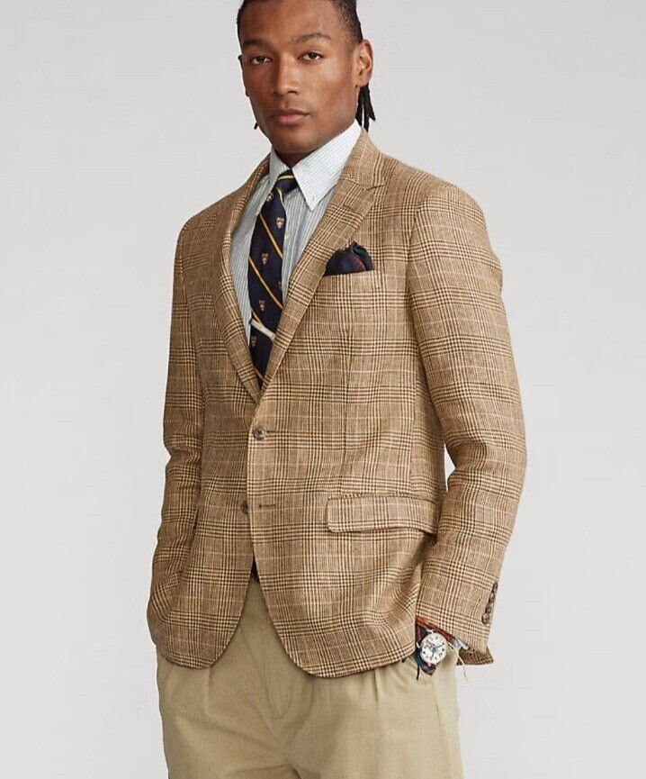 Ralph Lauren Ralph Lauren Purple Label Plaid Suit Jacket Size 49 R Size 48R - 17 Thumbnail
