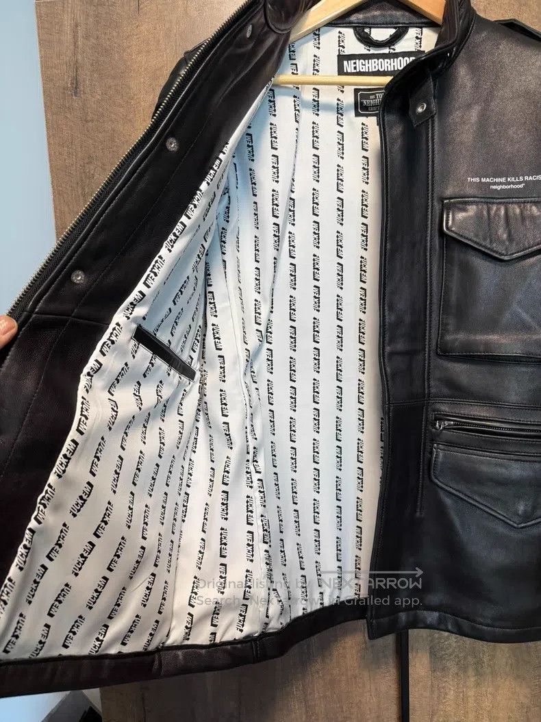 Neighborhood Neighborhood Leather Jacket, Size M Size US M / EU 48-50 / 2 - 4 Thumbnail