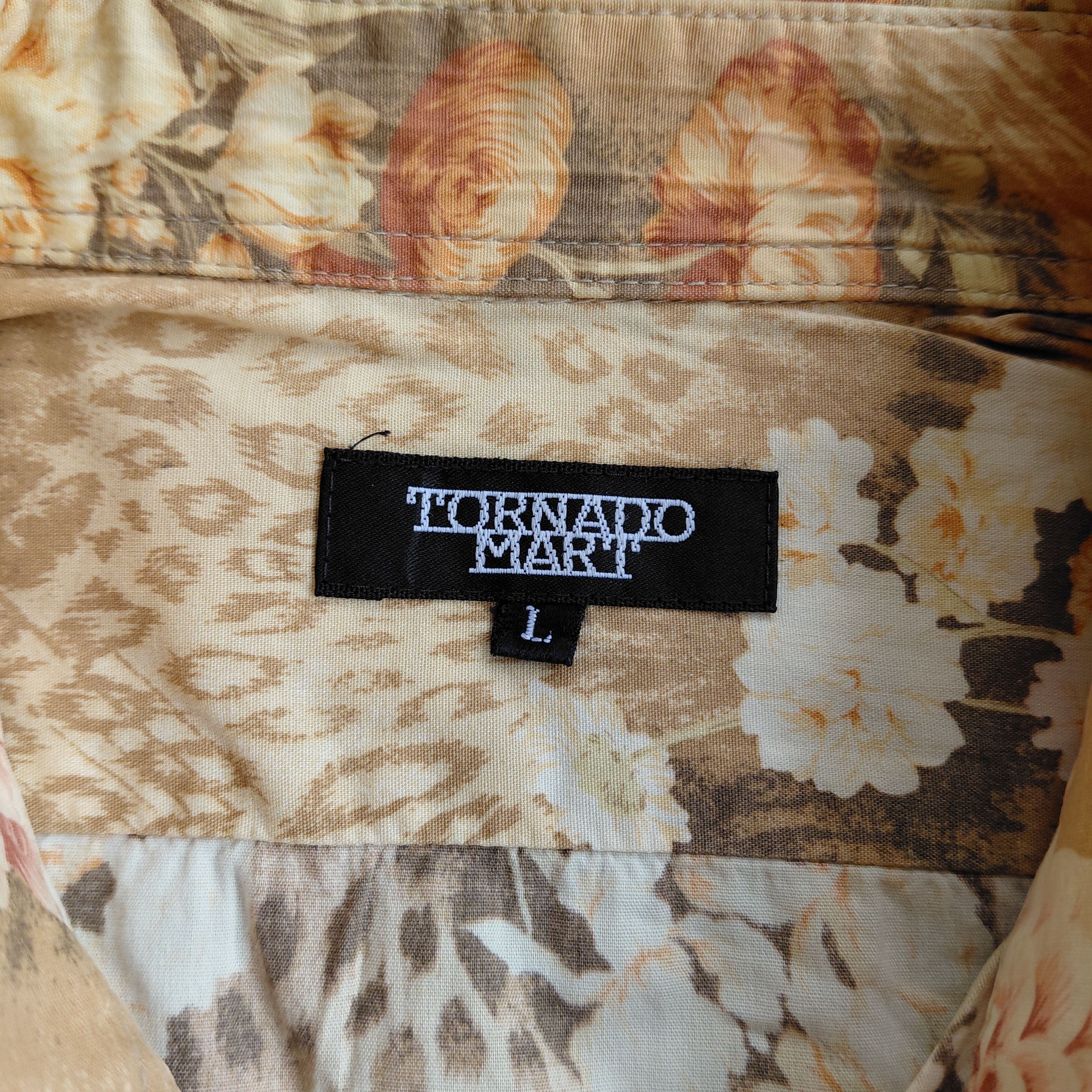 Tornado Mart Tornado Mart Flower Shirt Size US L / EU 52-54 / 3 - 3 Thumbnail