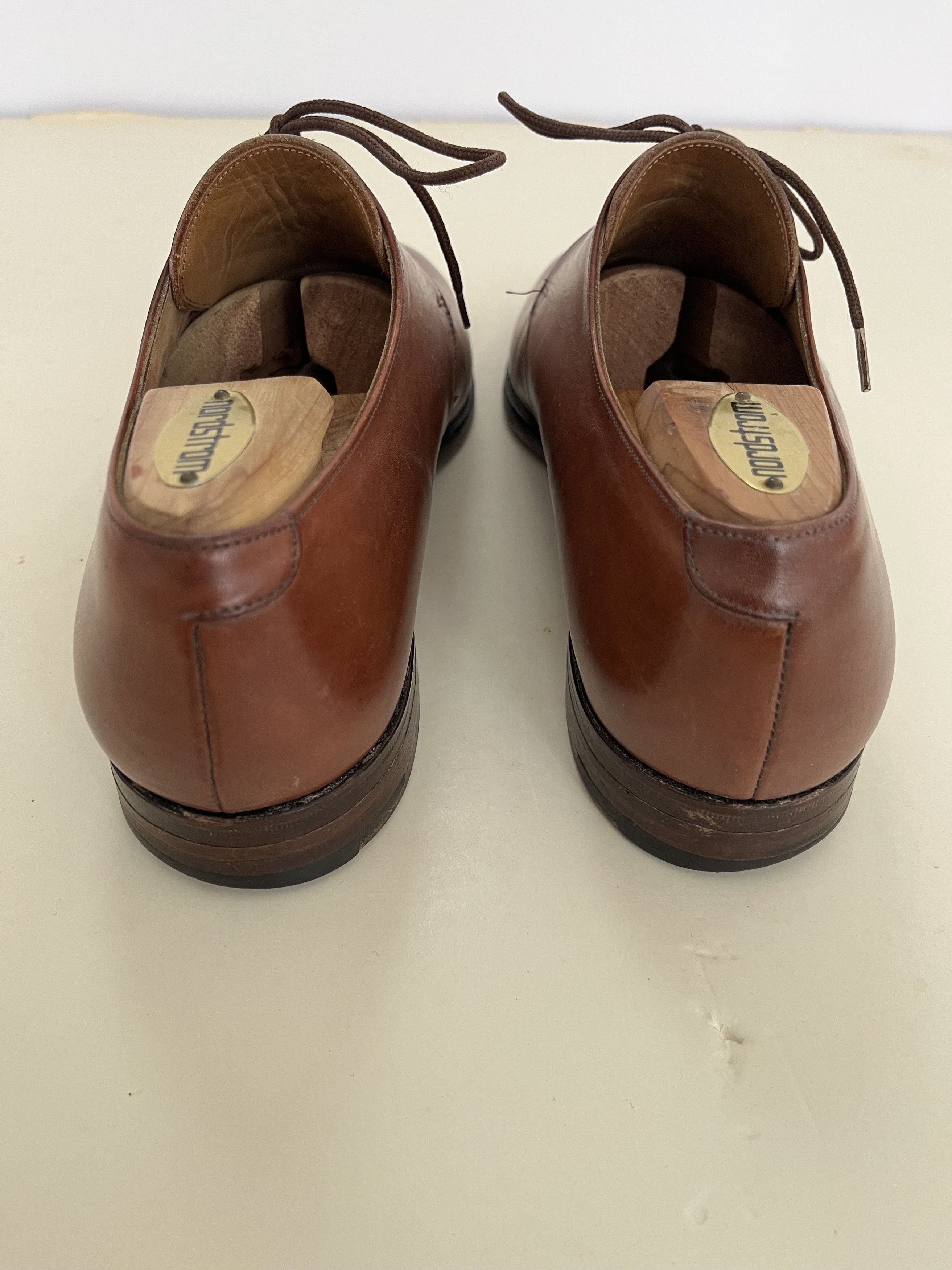 Brooks Brothers × Peal And Co Plain-Toe Tan-Brown Derbys Size US 10 / EU 43 - 2 Thumbnail
