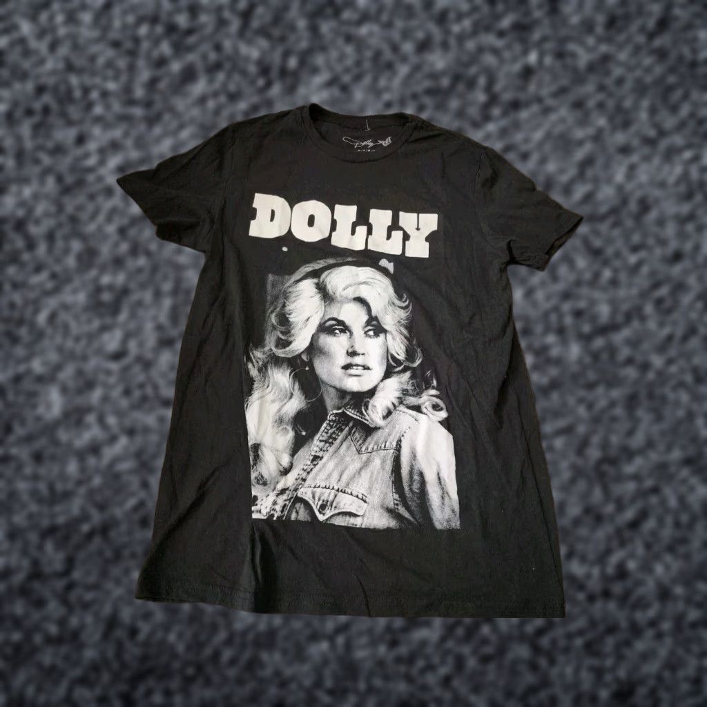 Vintage Dolly Parton Black Country Music T Shirt Short Sleeve Adult Unisex M Size M / US 6-8 / IT 42-44 - 1 Thumbnail