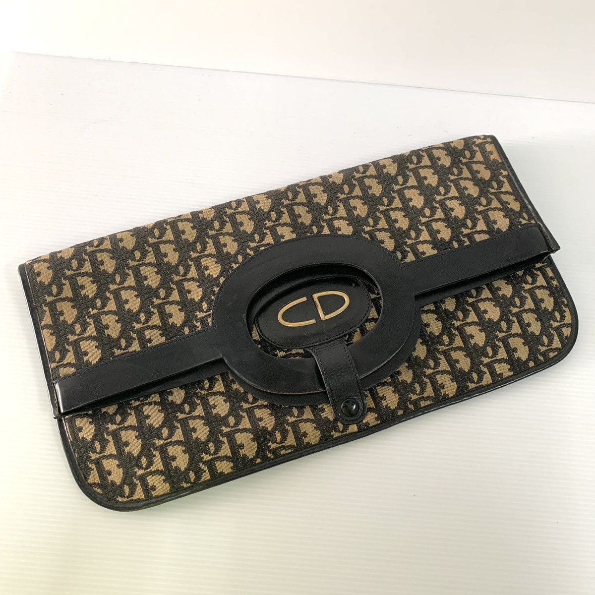 Christian Dior Monsieur Christian Dior Monogram Vintage Document Clutch Large Bag Size ONE SIZE - 2 Thumbnail