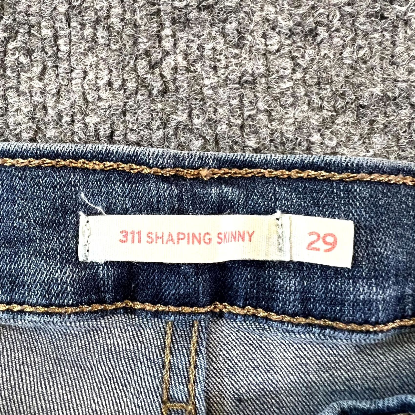 Levi's Levi's 311 Skinny Jeans Women's 29x30 Blue Denim Stretch Cotton Regular Slim Fit XS? Size 29" - 5 Thumbnail